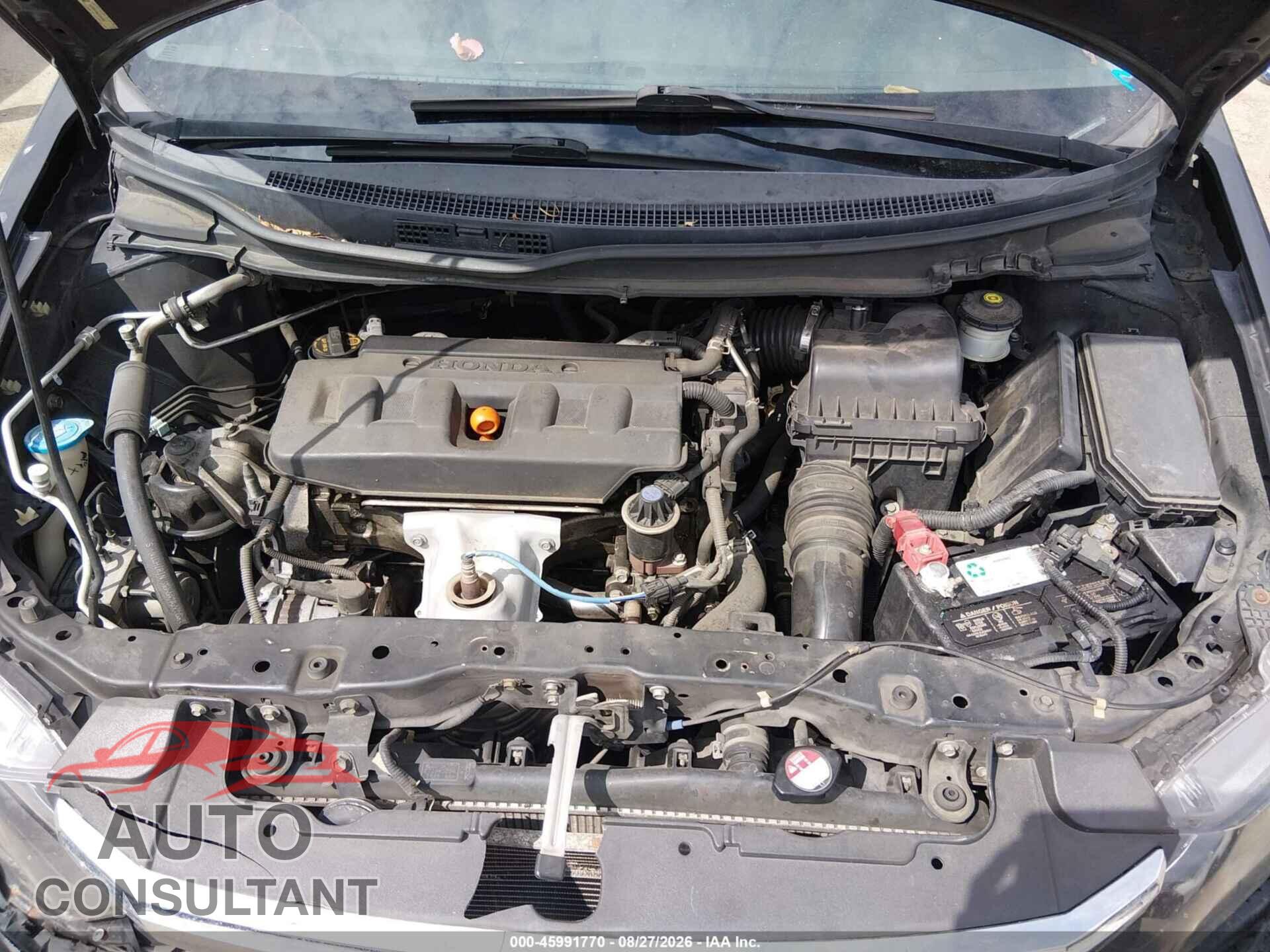 HONDA CIVIC 2012 - 19XFB2F56CE364907