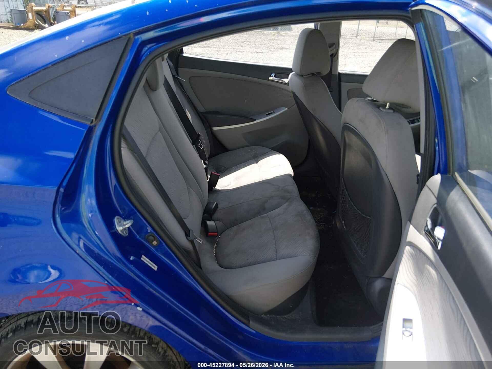 HYUNDAI ACCENT 2012 - KMHCU4AE4CU064294
