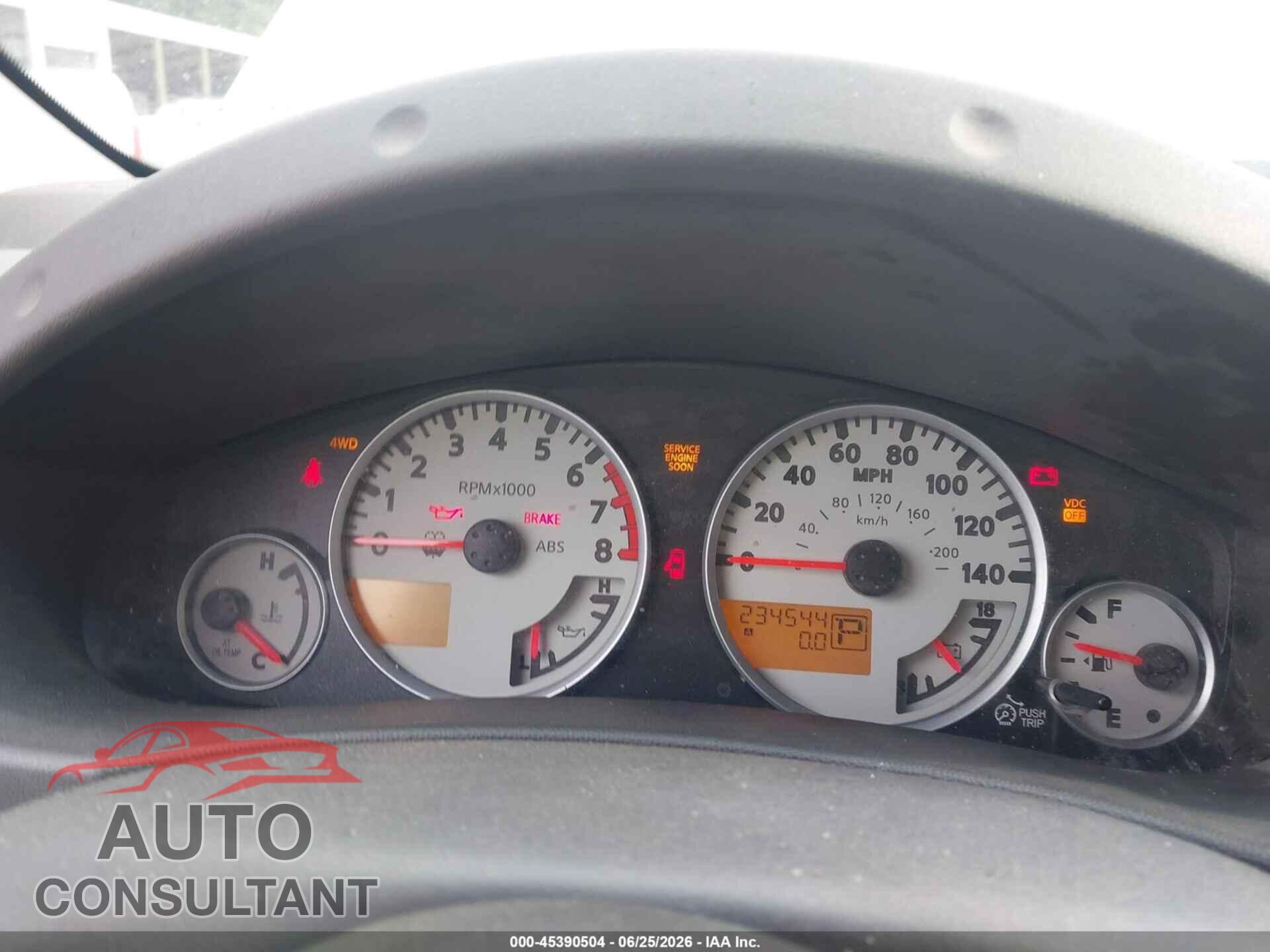 NISSAN FRONTIER 2011 - 1N6AD0EV7BC448232