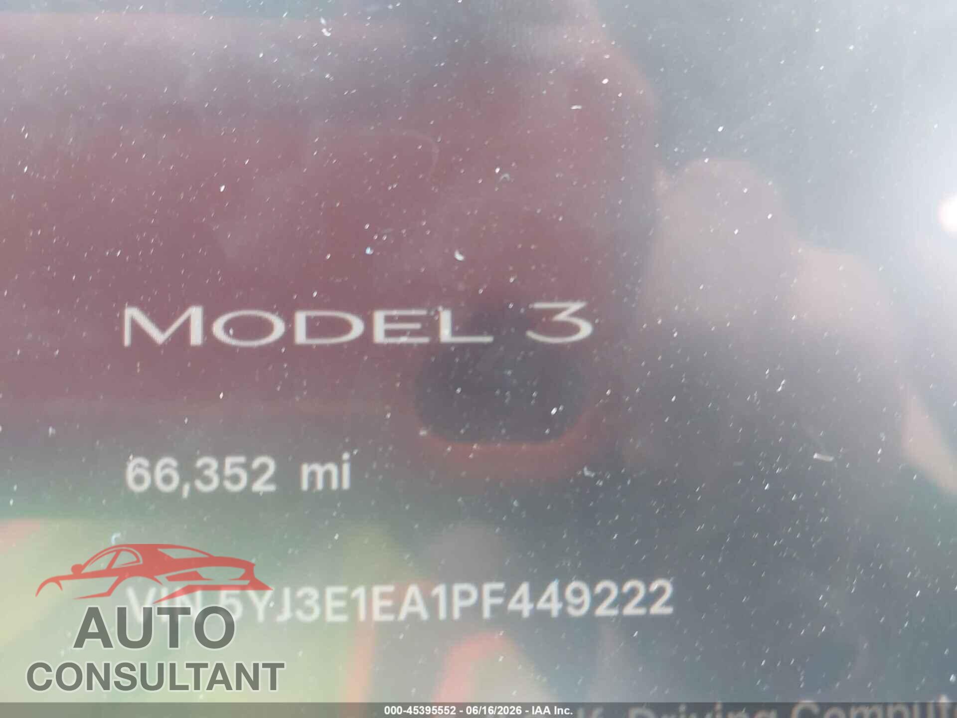 TESLA MODEL 3 2023 - 5YJ3E1EA1PF449222
