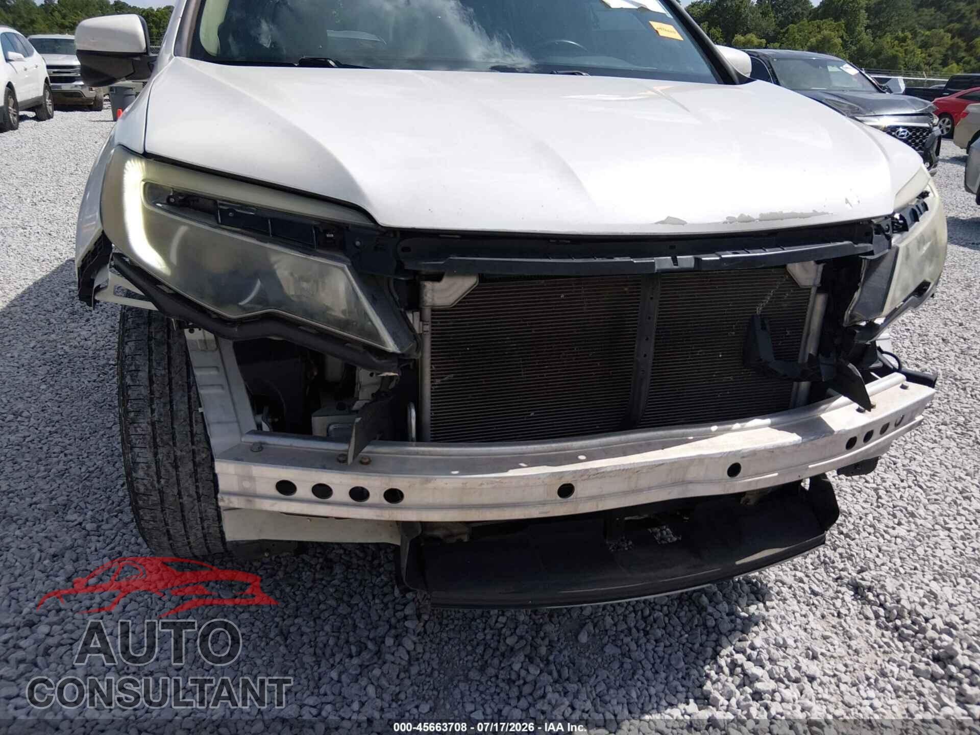 HONDA PILOT 2016 - 5FNYF5H50GB005239