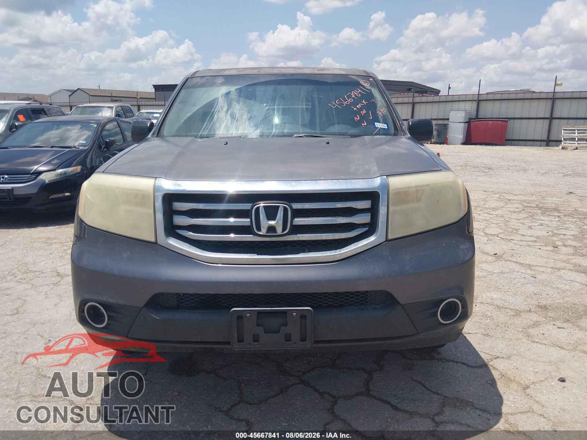 HONDA PILOT 2014 - 5FNYF3H47EB003500