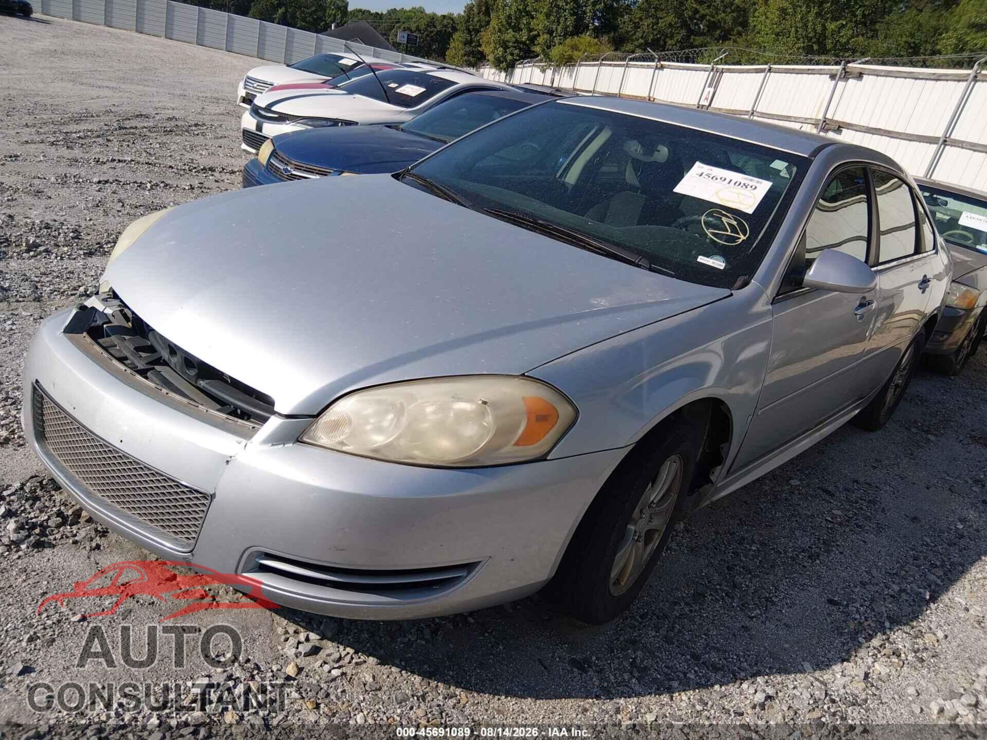 CHEVROLET IMPALA 2012 - 2G1WF5E33C1122748