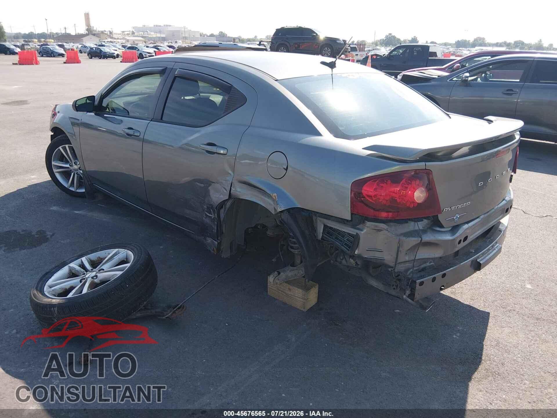 DODGE AVENGER 2012 - 1C3CDZAG7CN255788