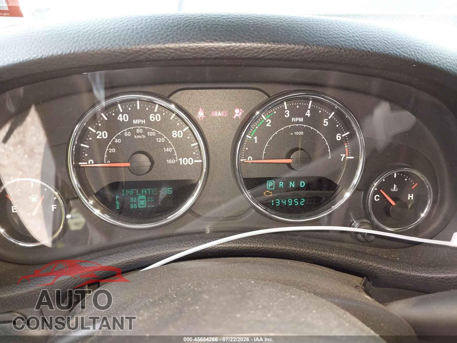 JEEP WRANGLER 2013 - 1C4AJWBG1DL578868