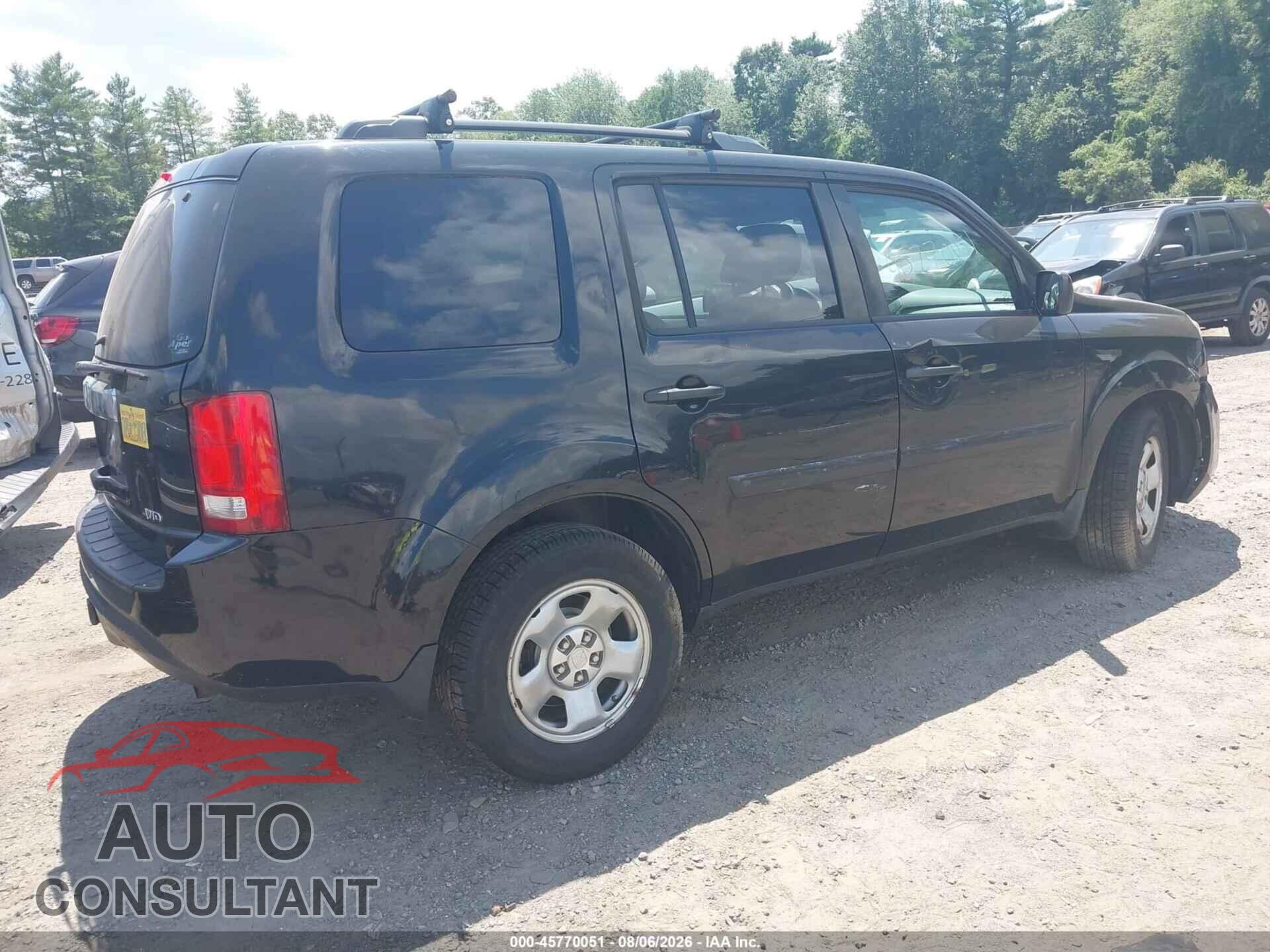 HONDA PILOT 2013 - 5FNYF4H29DB079724