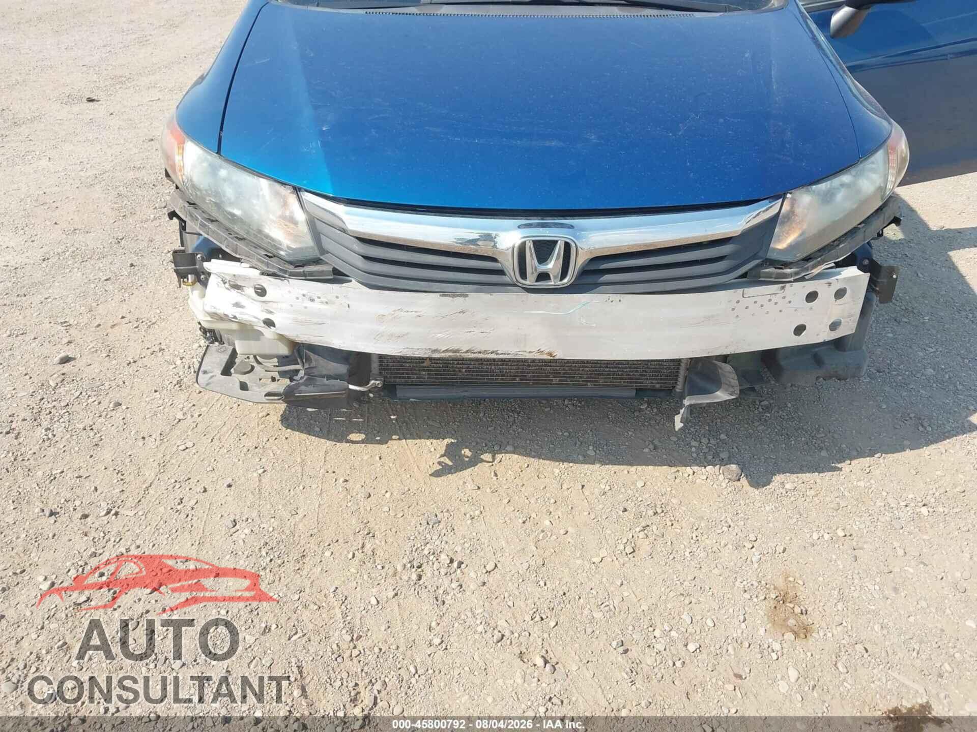 HONDA CIVIC 2012 - 19XFB2F52CE083235