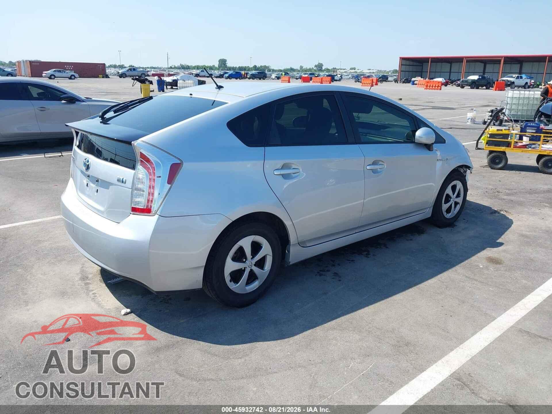 TOYOTA PRIUS 2012 - JTDKN3DU1C5445167