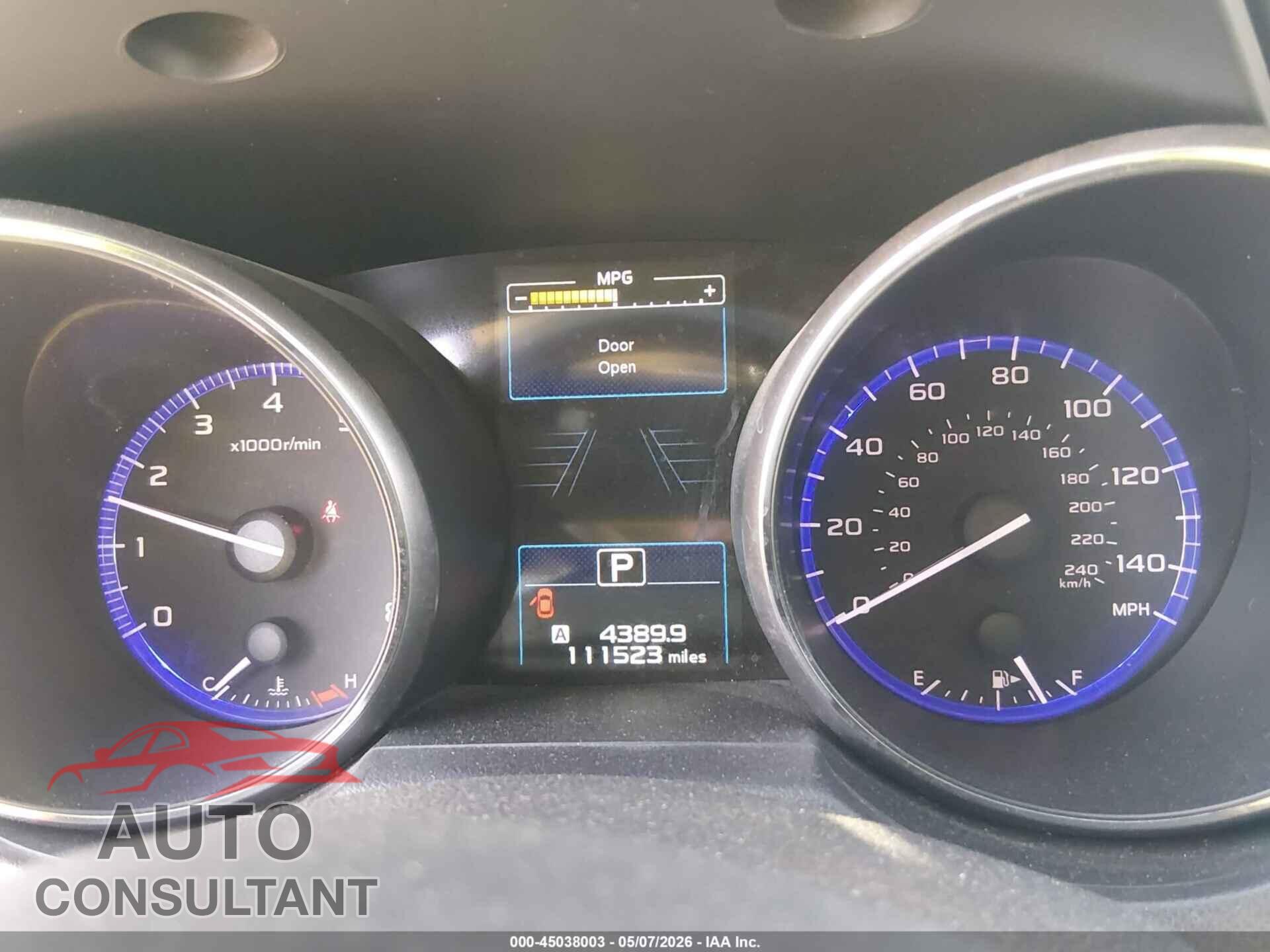SUBARU OUTBACK 2017 - 4S4BSANC2H3431862