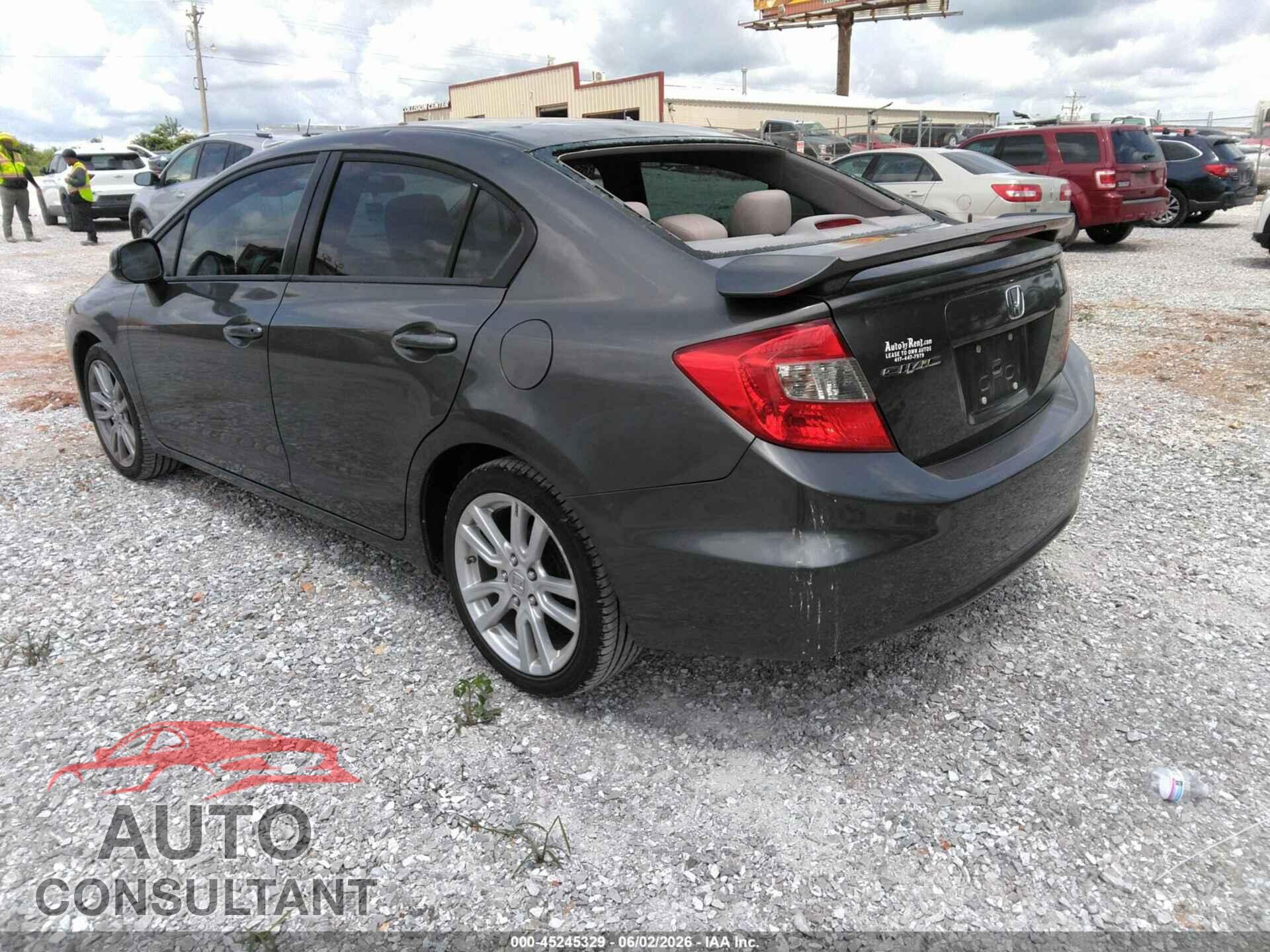 HONDA CIVIC 2012 - 2HGFB2F54CH605899