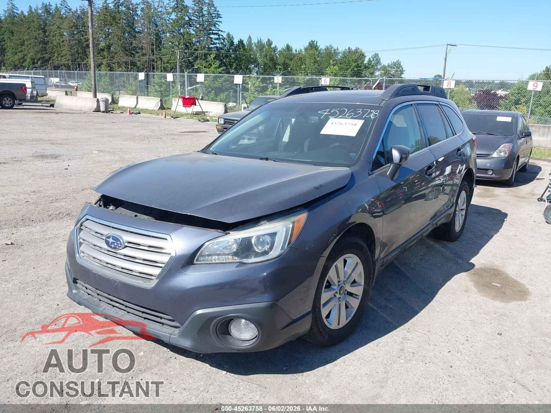 SUBARU OUTBACK 2015 - 4S4BSADC2F3222829