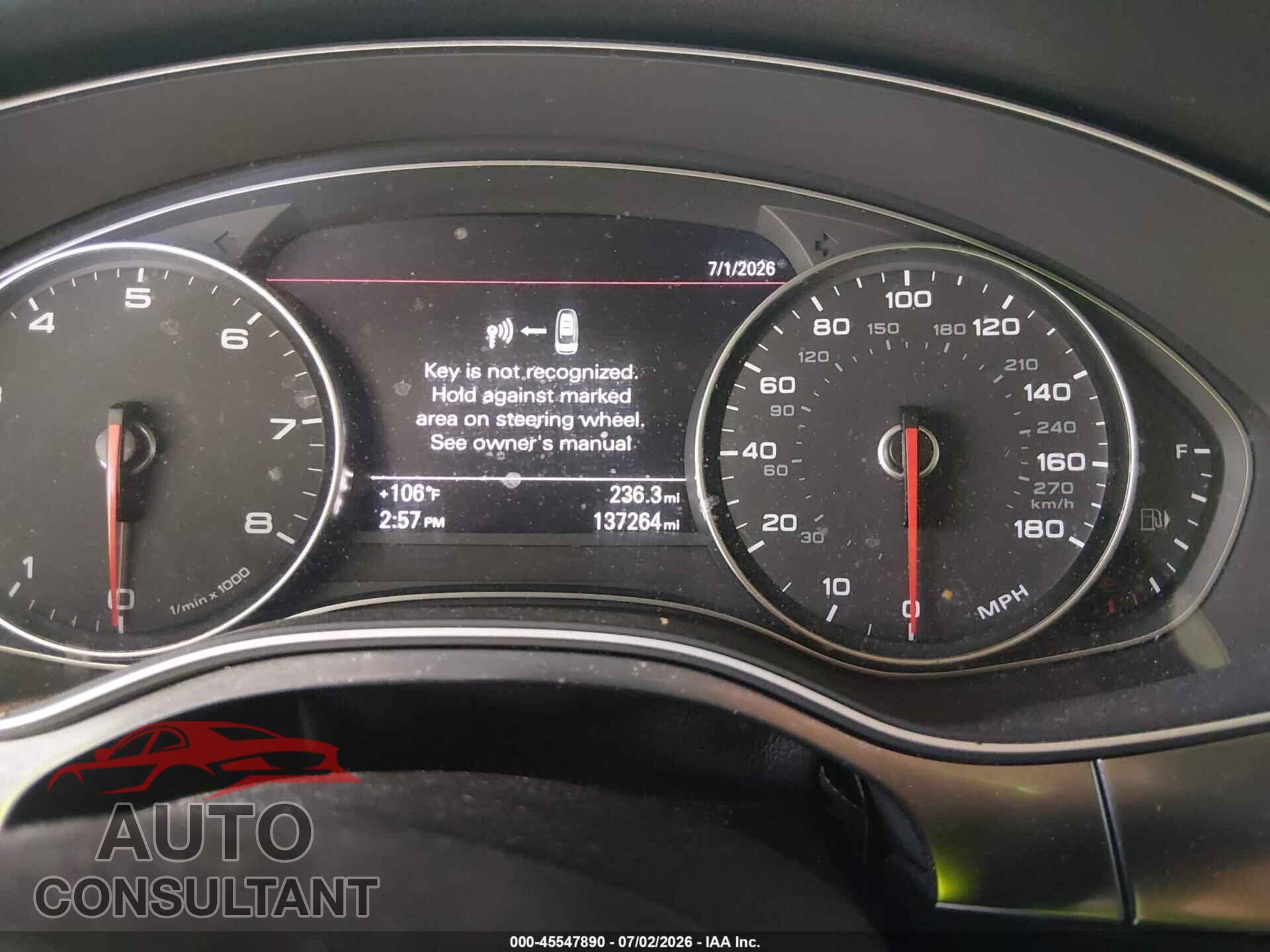 AUDI A7 2012 - WAU3GAFC9CN092598