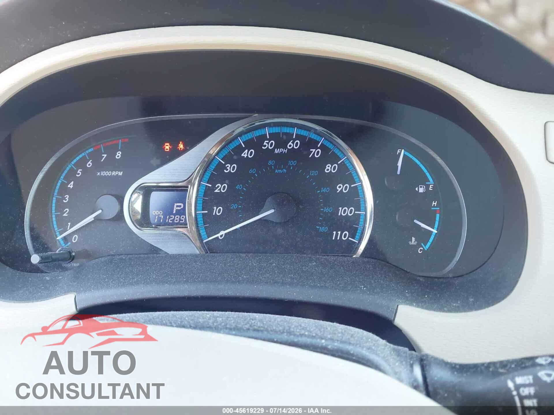 TOYOTA SIENNA 2012 - 5TDYK3DC7CS268855