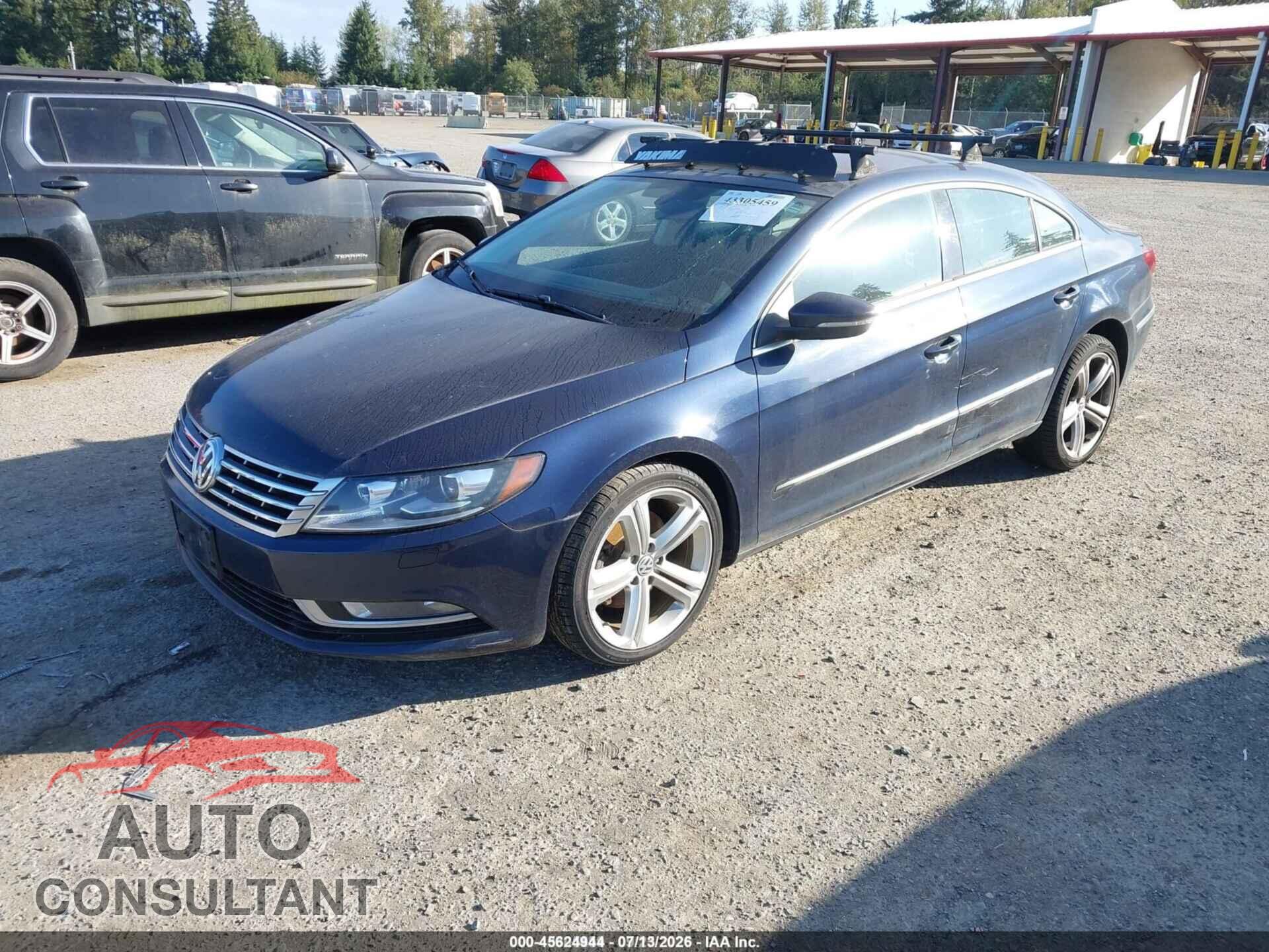 VOLKSWAGEN CC 2013 - WVWBP7AN3DE534108