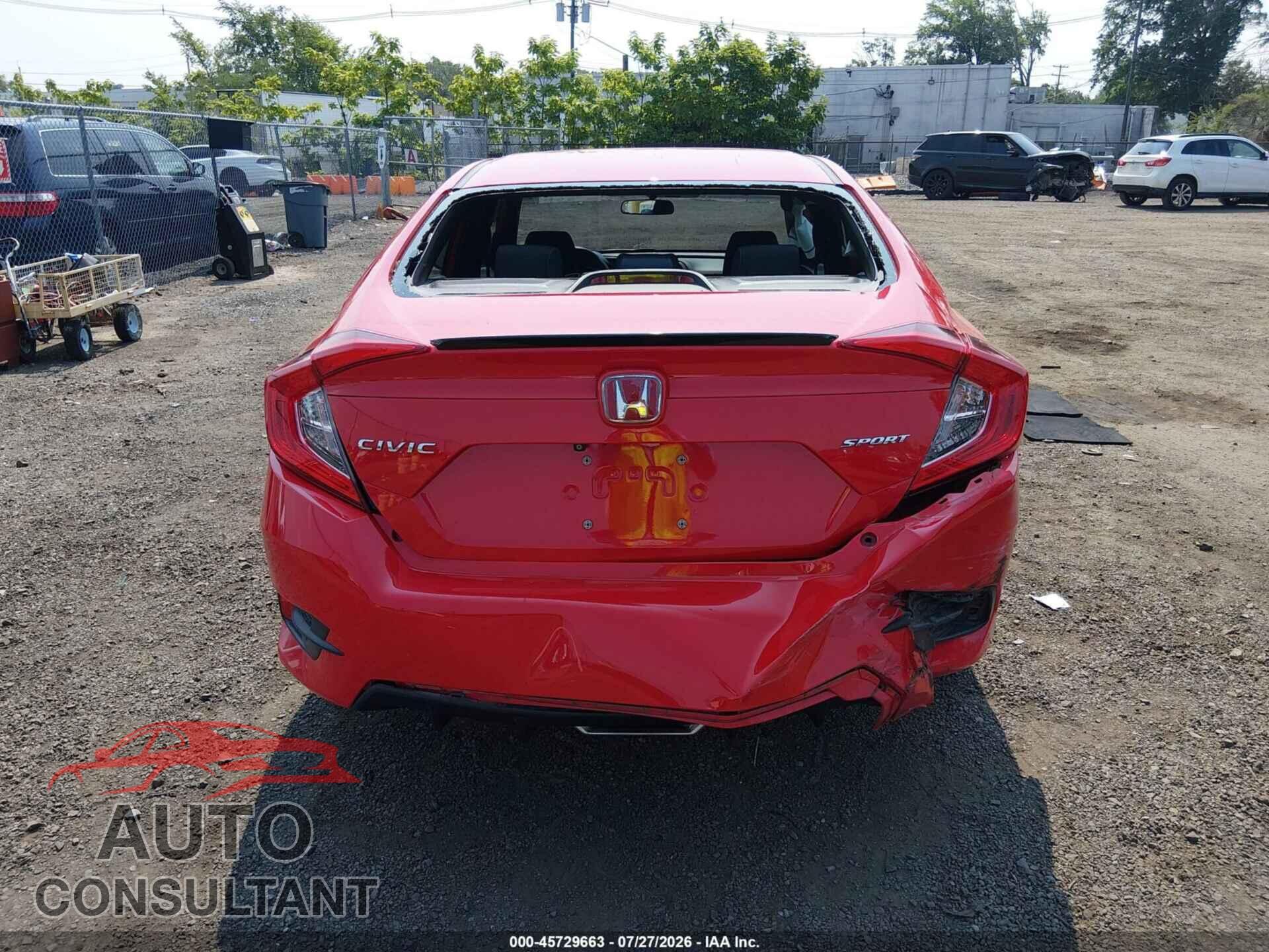 HONDA CIVIC 2019 - 2HGFC2E82KH525945