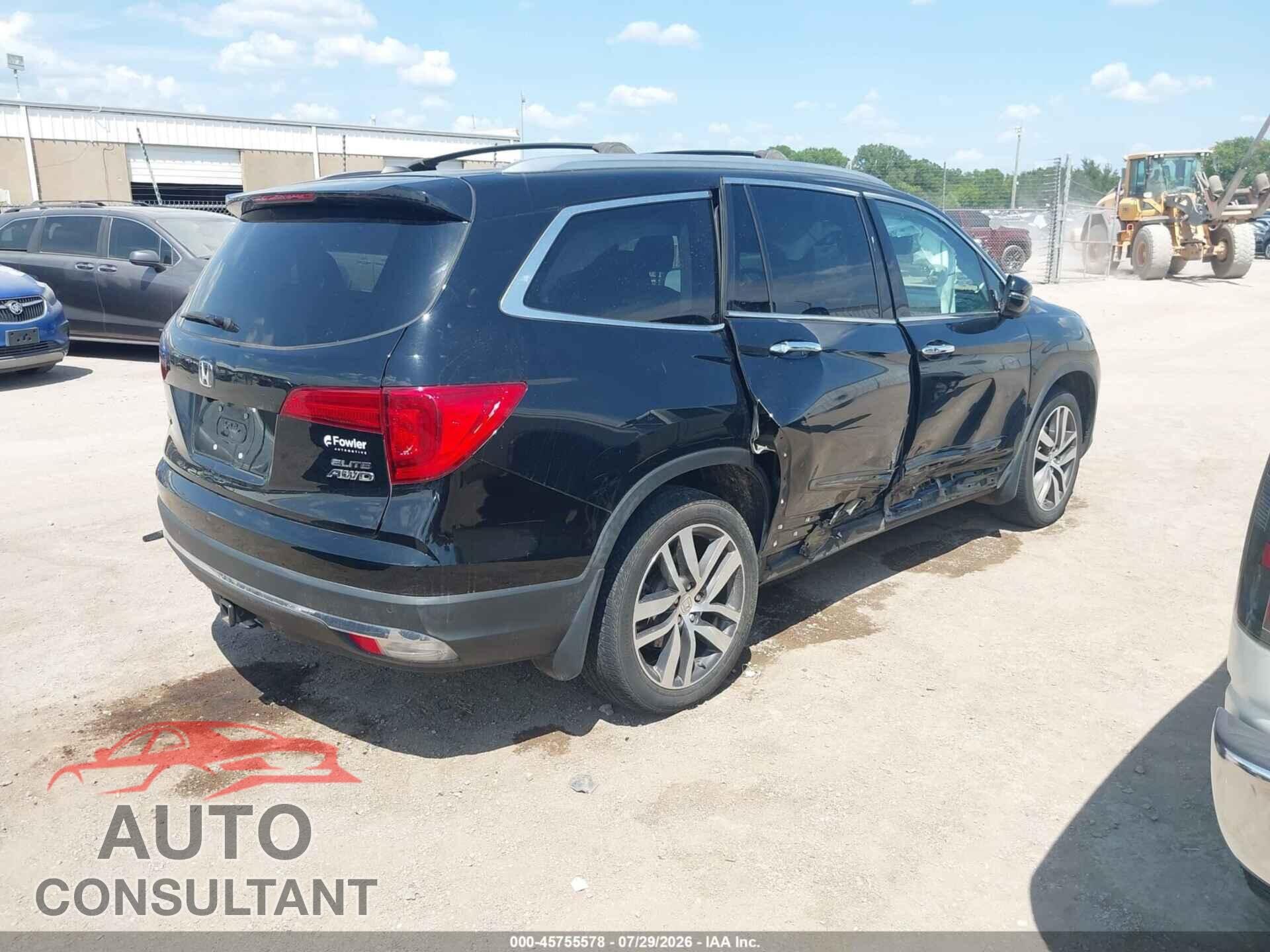 HONDA PILOT 2018 - 5FNYF6H08JB011940