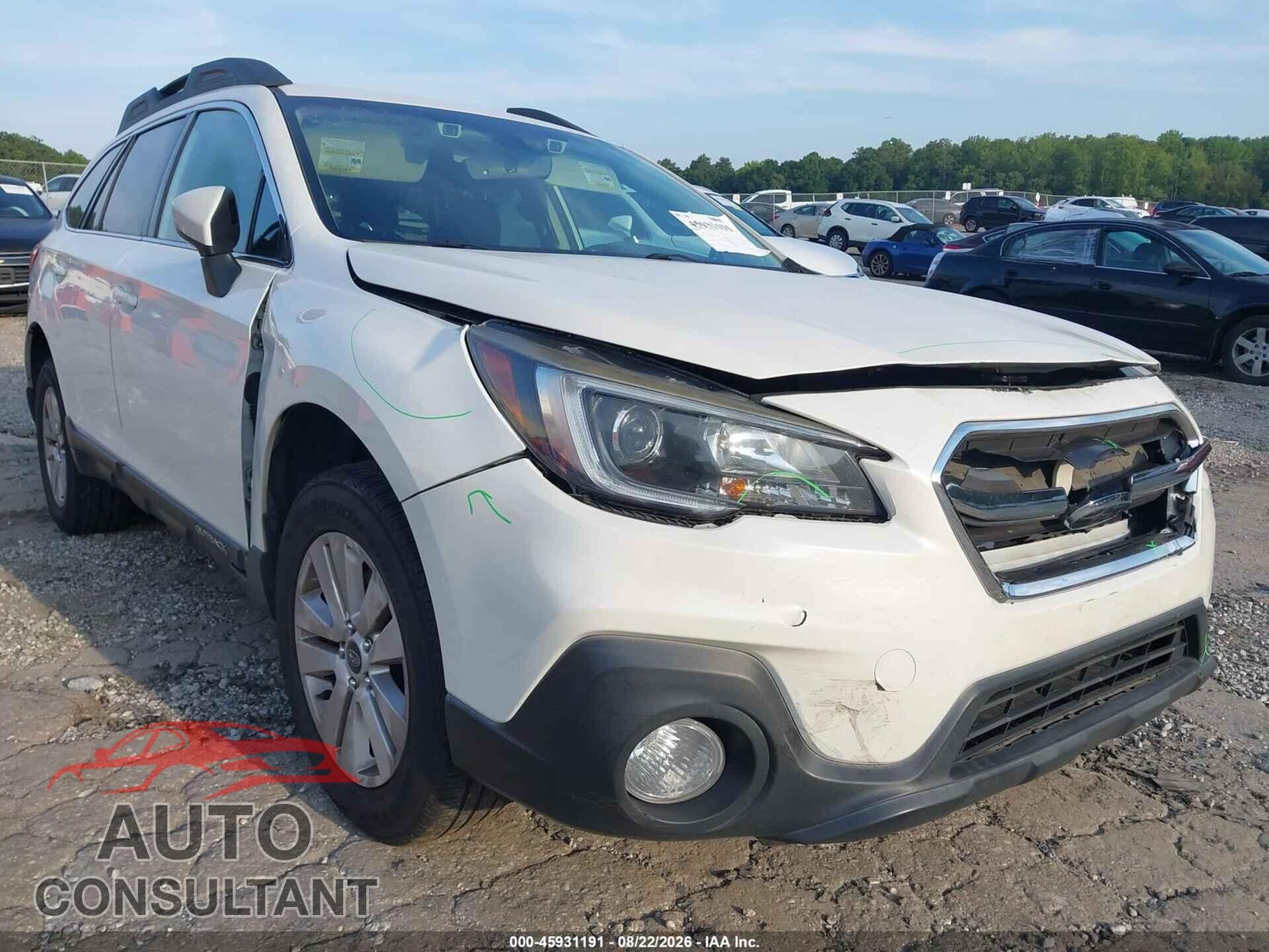 SUBARU OUTBACK 2019 - 4S4BSAFC5K3271160
