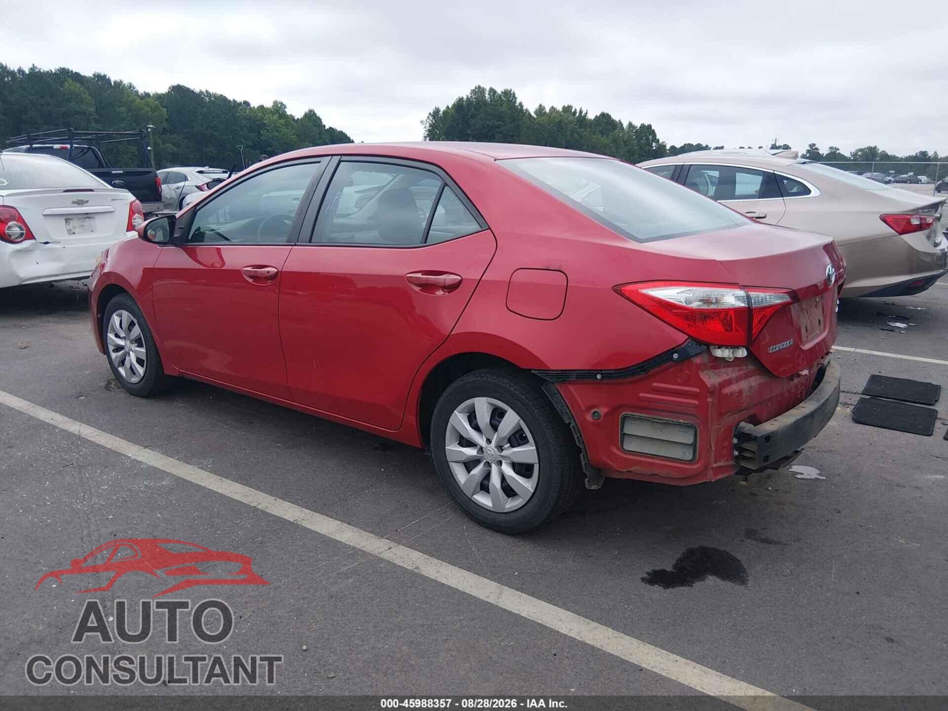 TOYOTA COROLLA 2015 - 2T1BURHE5FC470122