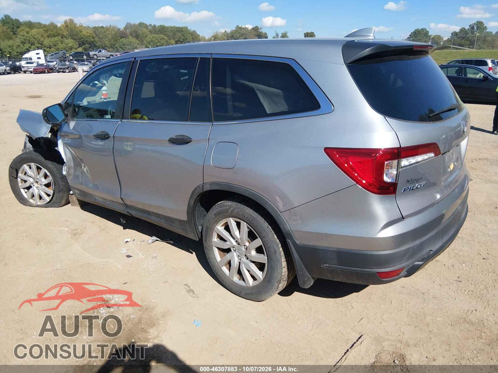 HONDA PILOT 2019 - 5FNYF5H16KB024111