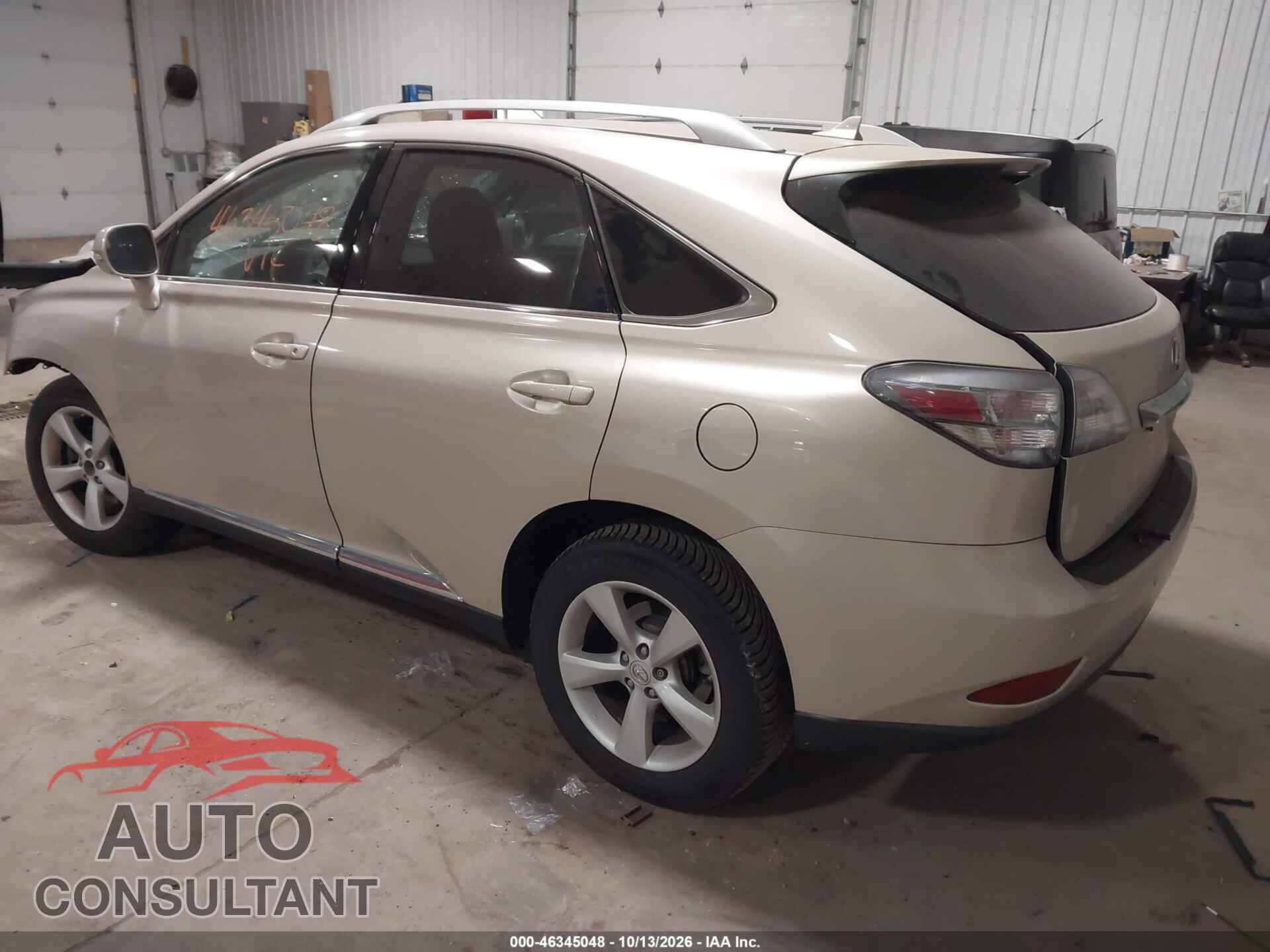 LEXUS RX 350 2012 - 2T2BK1BA9CC146630
