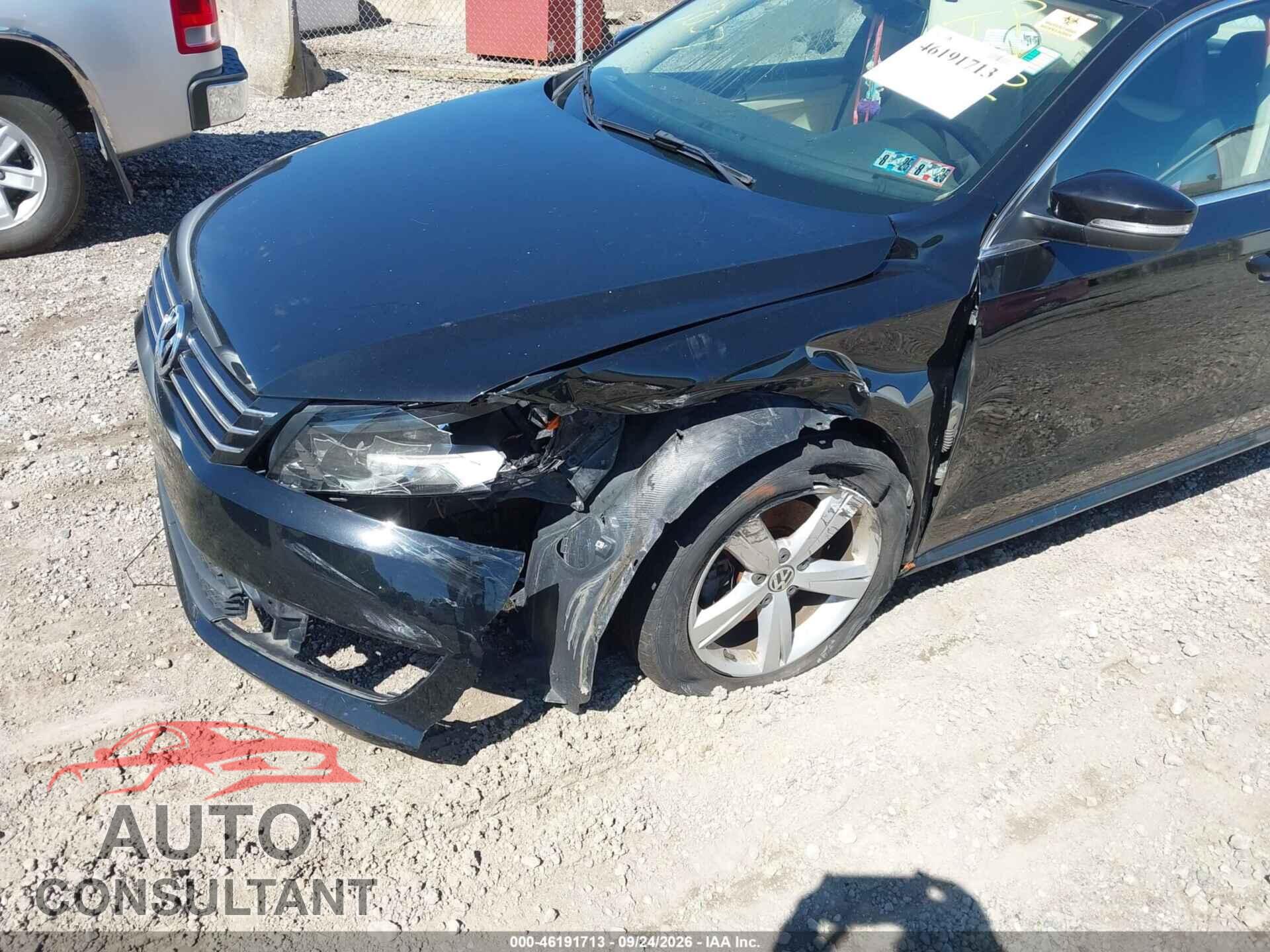 VOLKSWAGEN PASSAT 2013 - 1VWBP7A34DC047037