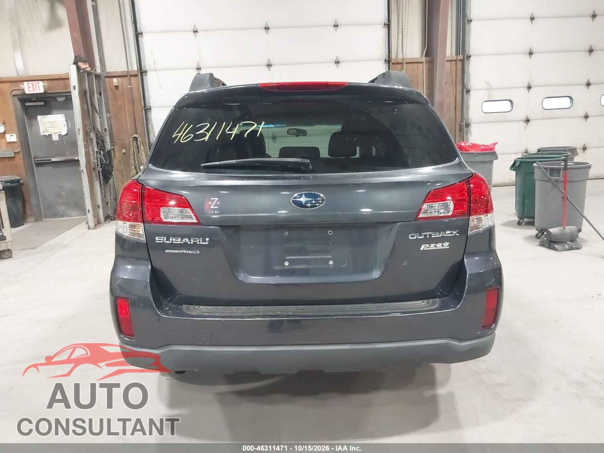 SUBARU OUTBACK 2013 - 4S4BRBCC7D3315362