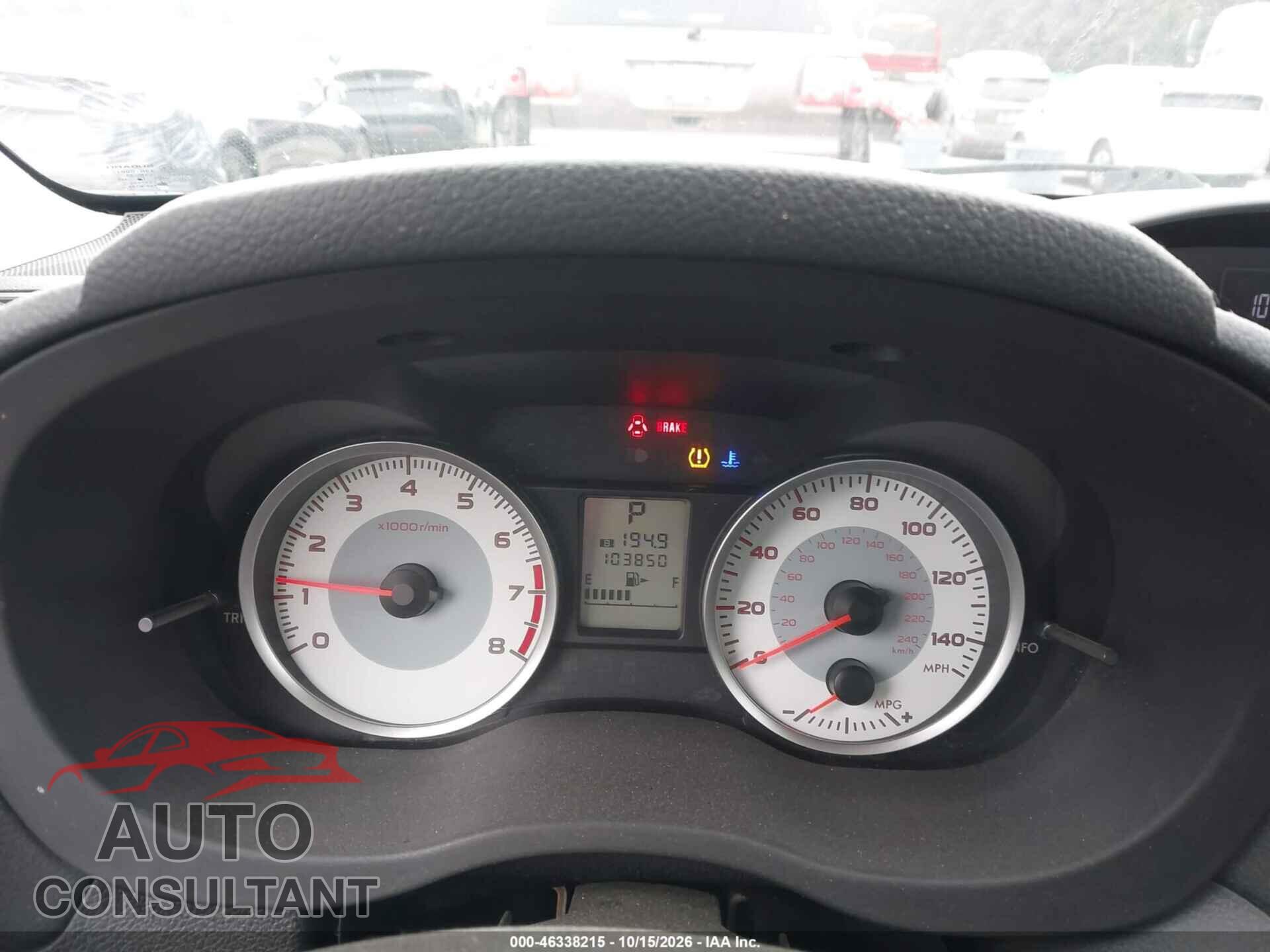 SUBARU IMPREZA 2012 - JF1GPAC64CH210595