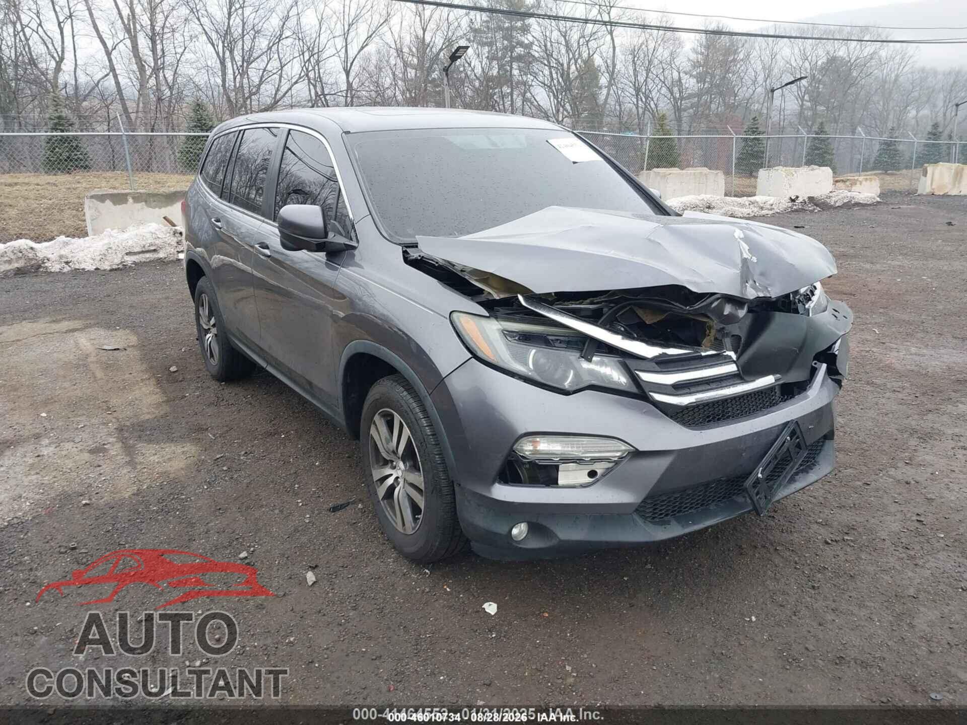 HONDA PILOT 2017 - 5FNYF6H76HB021504