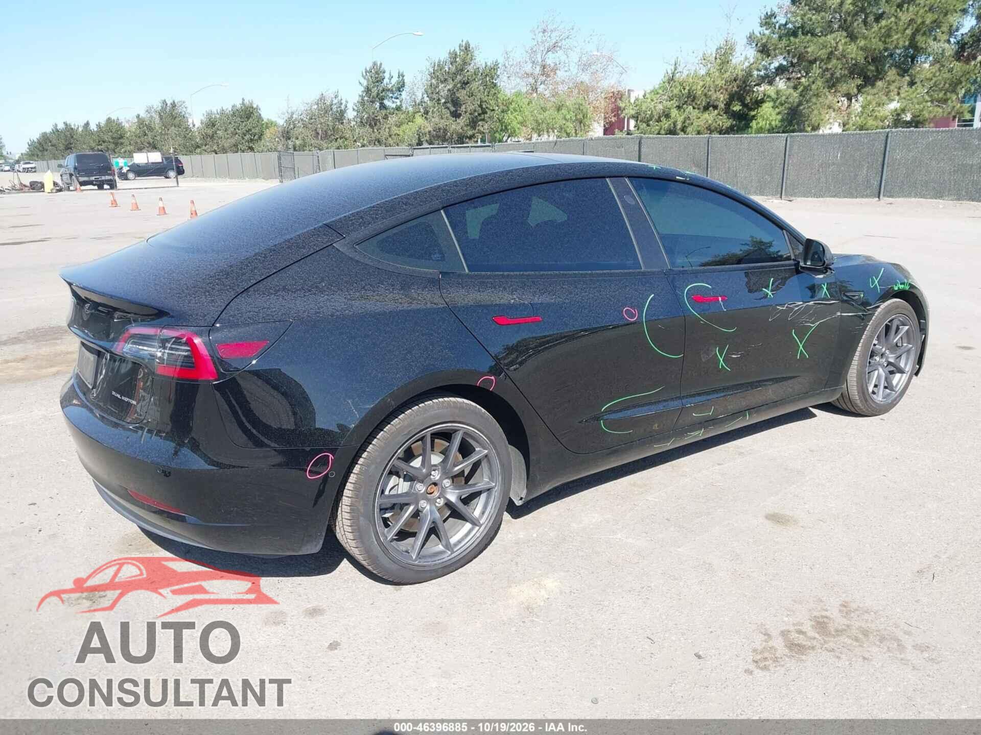 TESLA MODEL 3 2022 - 5YJ3E1EBXNF323432