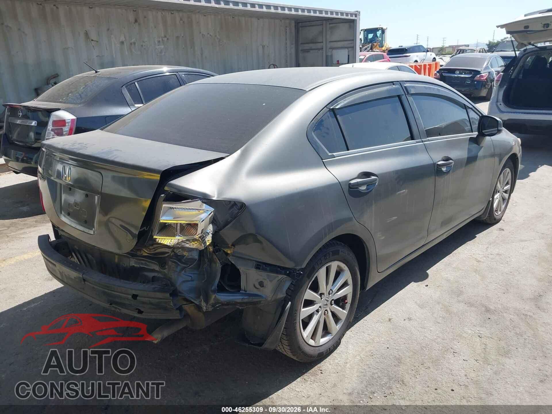 HONDA CIVIC 2012 - 19XFB2F87CE332722