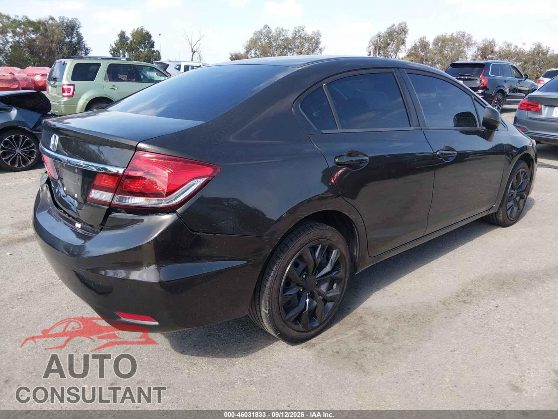 HONDA CIVIC 2013 - 19XFB2F54DE217583