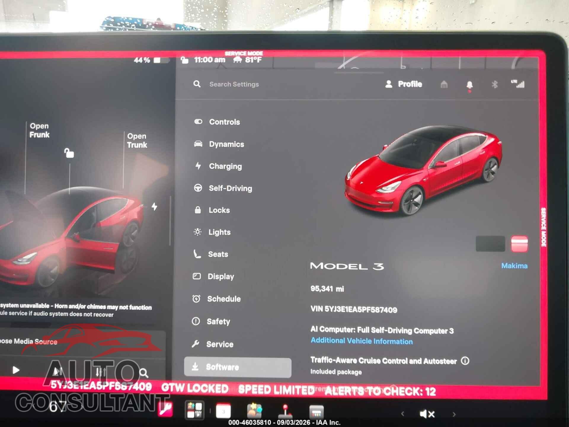 TESLA MODEL 3 2023 - 5YJ3E1EA5PF587409