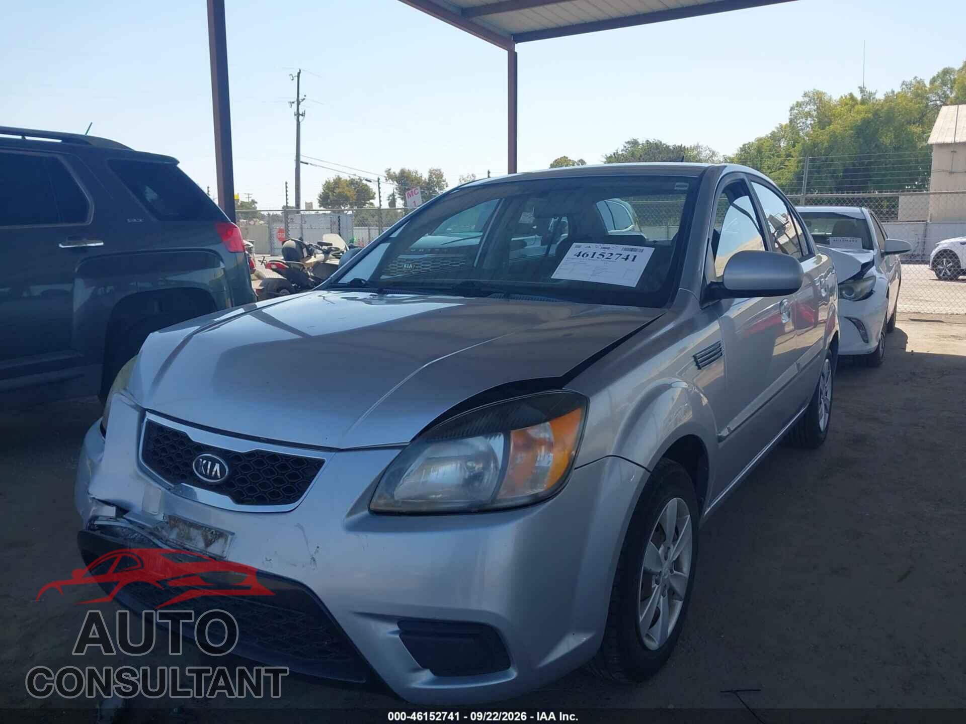 KIA RIO 2011 - KNADH4A39B6960439