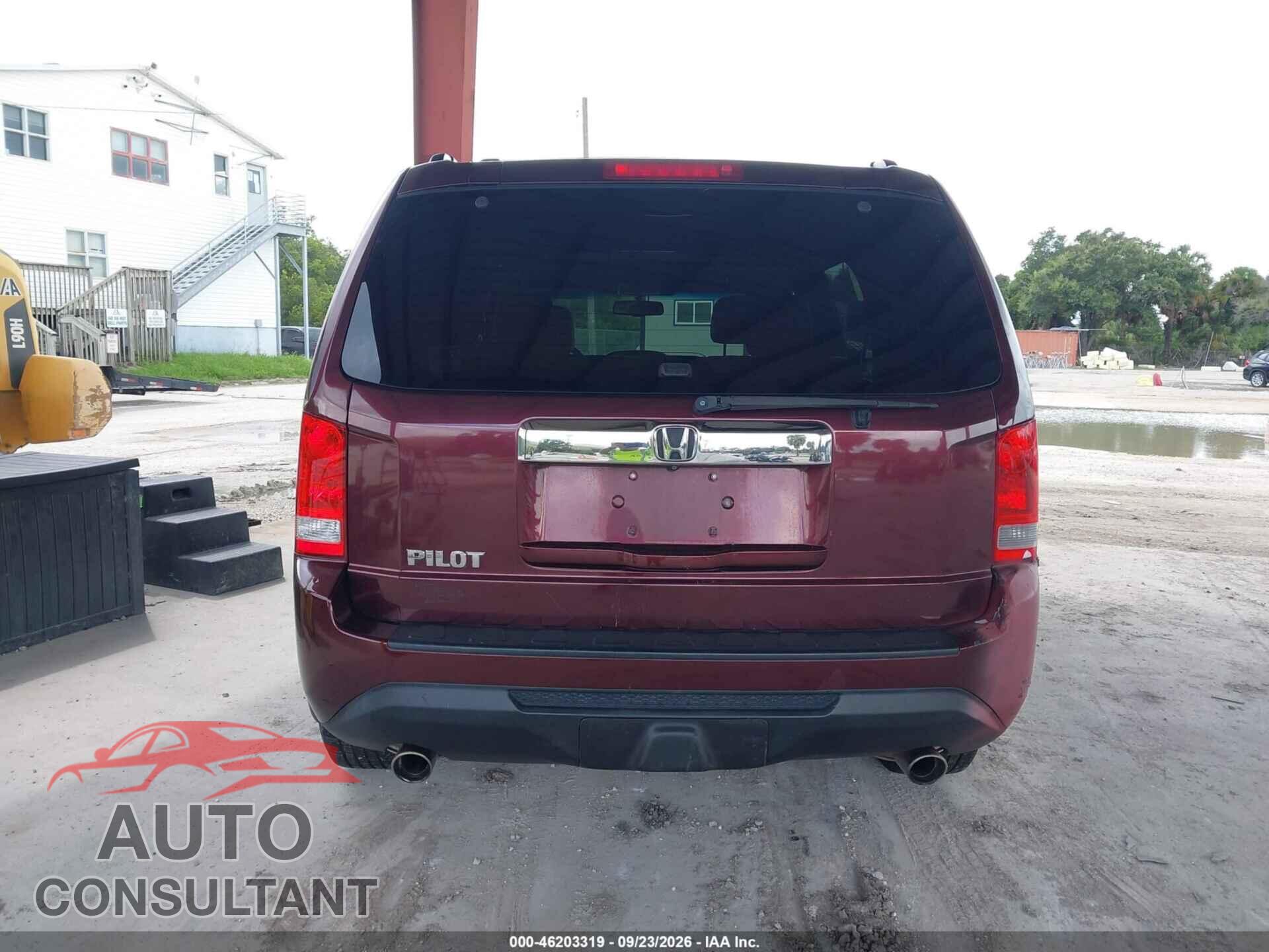 HONDA PILOT 2012 - 5FNYF3H58CB015841