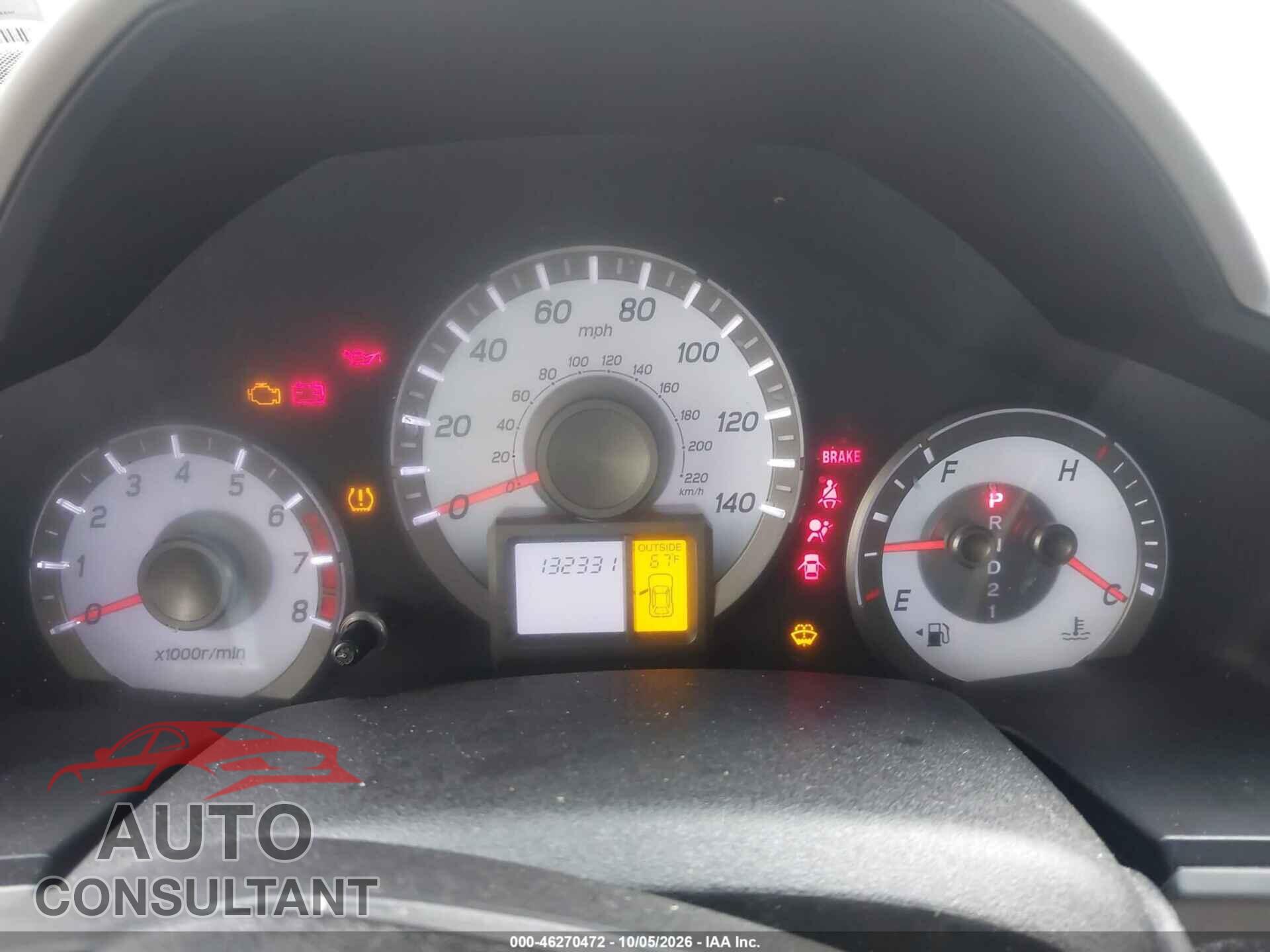HONDA PILOT 2012 - 5FNYF4H45CB009122