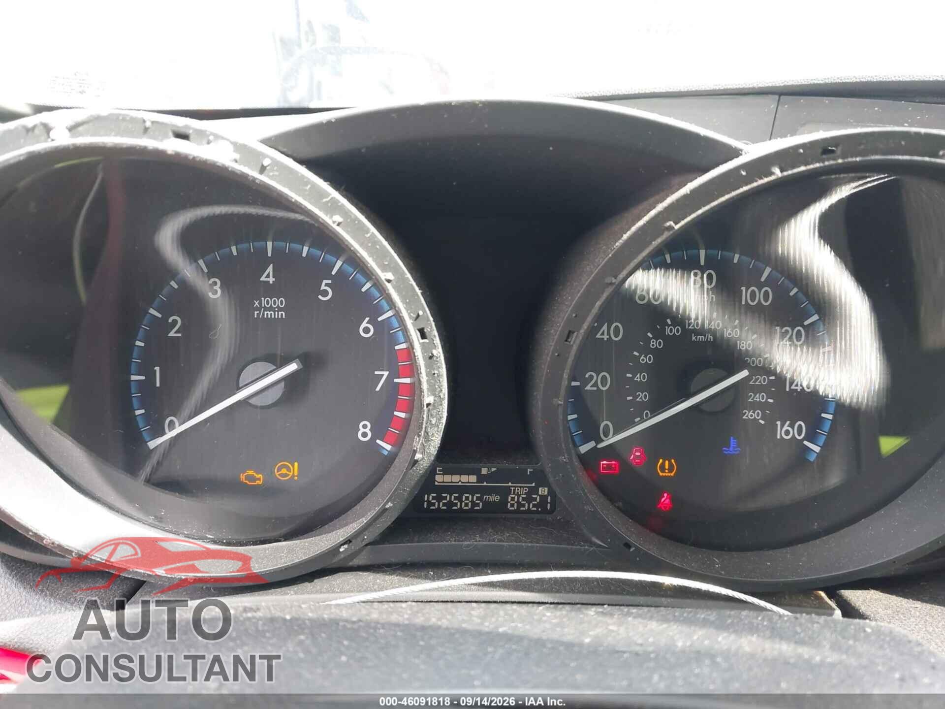 MAZDA MAZDA3 2012 - JM1BL1V86C1663138