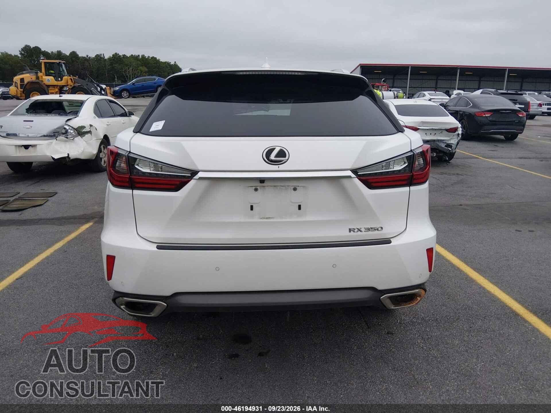 LEXUS RX 350 2016 - 2T2ZZMCA3GC018528