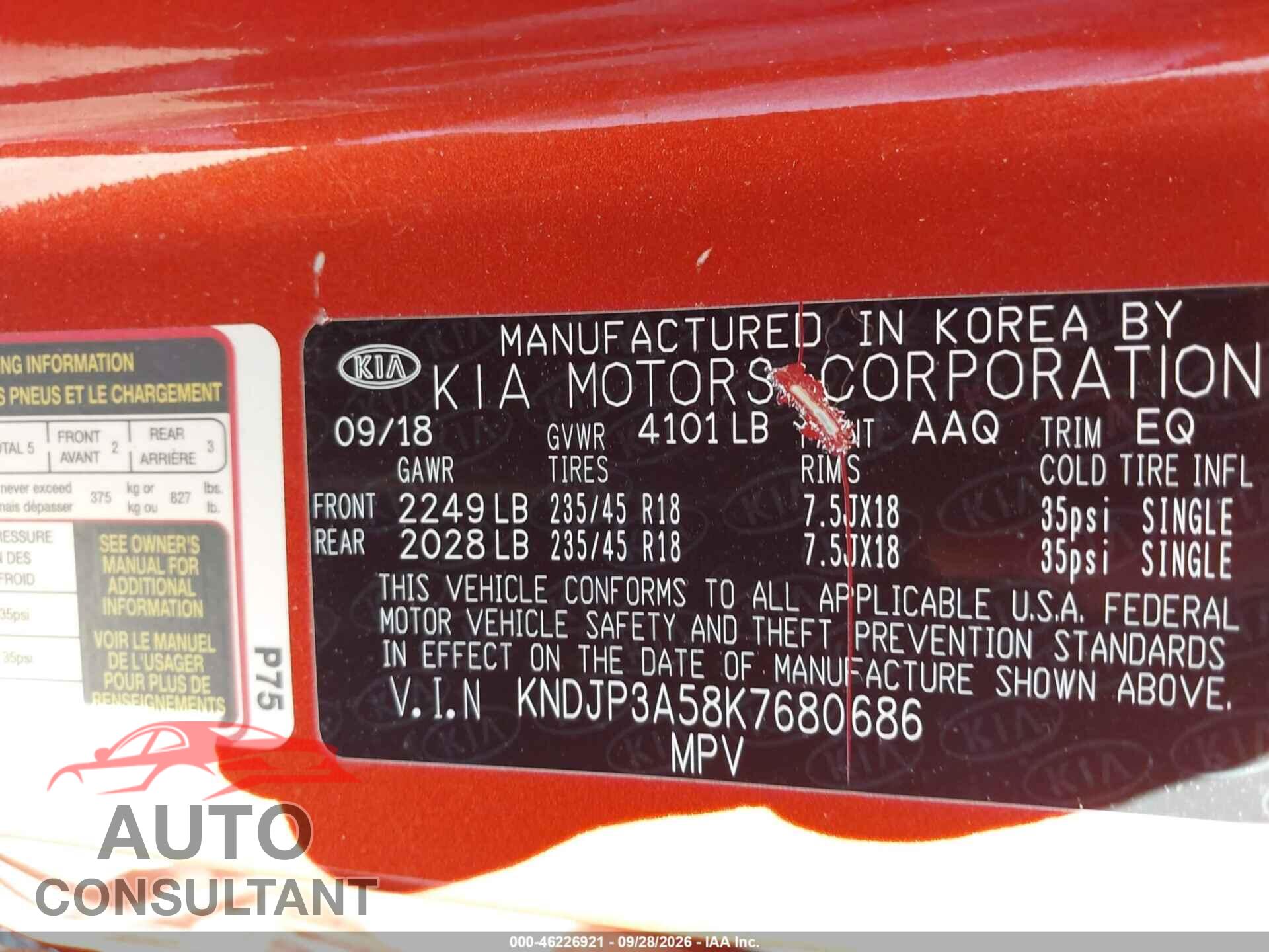 KIA SOUL 2019 - KNDJP3A58K7680686