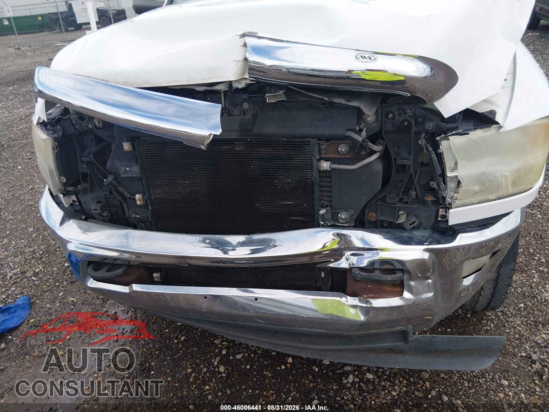 DODGE RAM 2500 2012 - 3C6UD5FLXCG208883