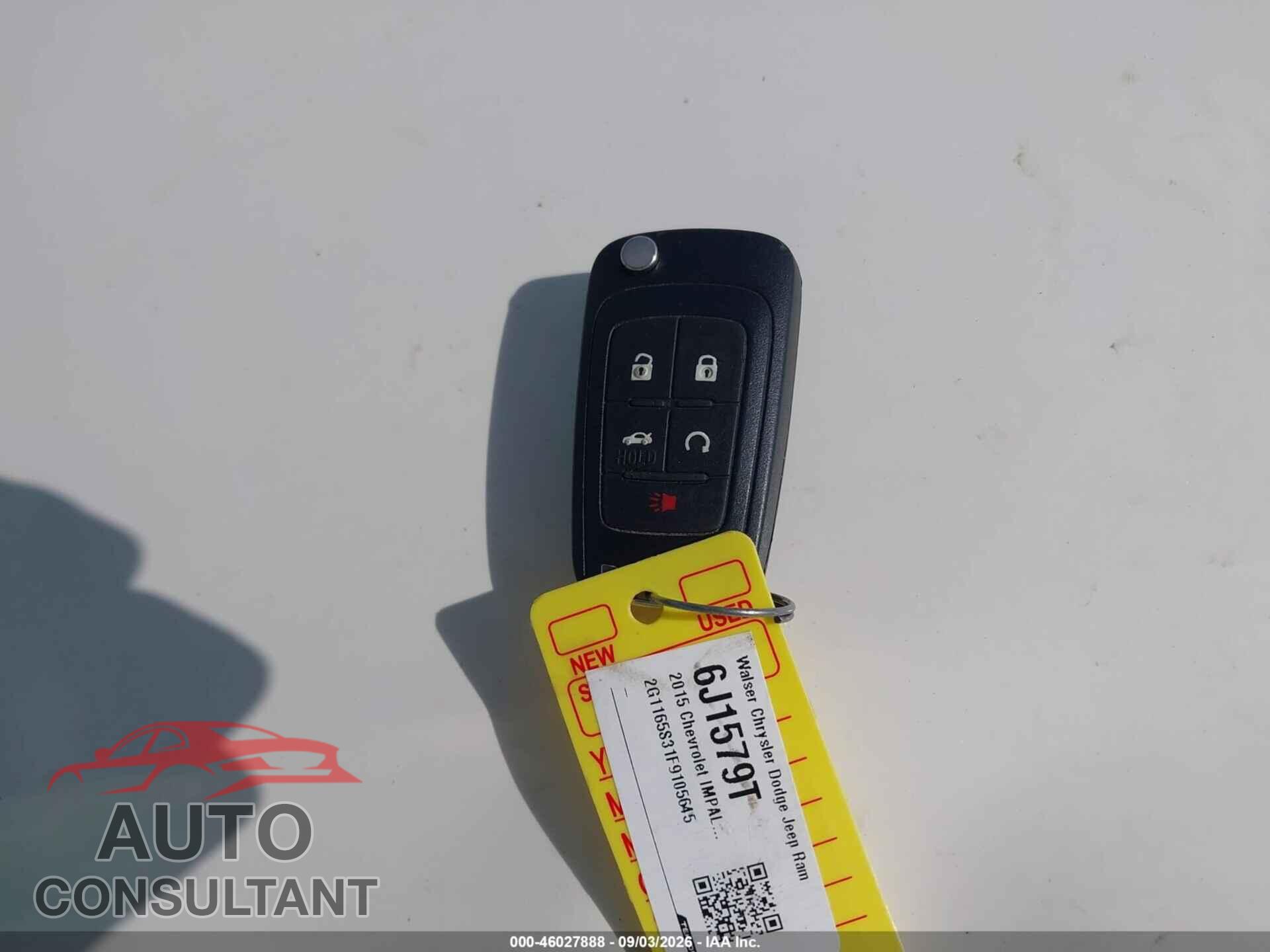 CHEVROLET IMPALA 2015 - 2G1165S31F9105645