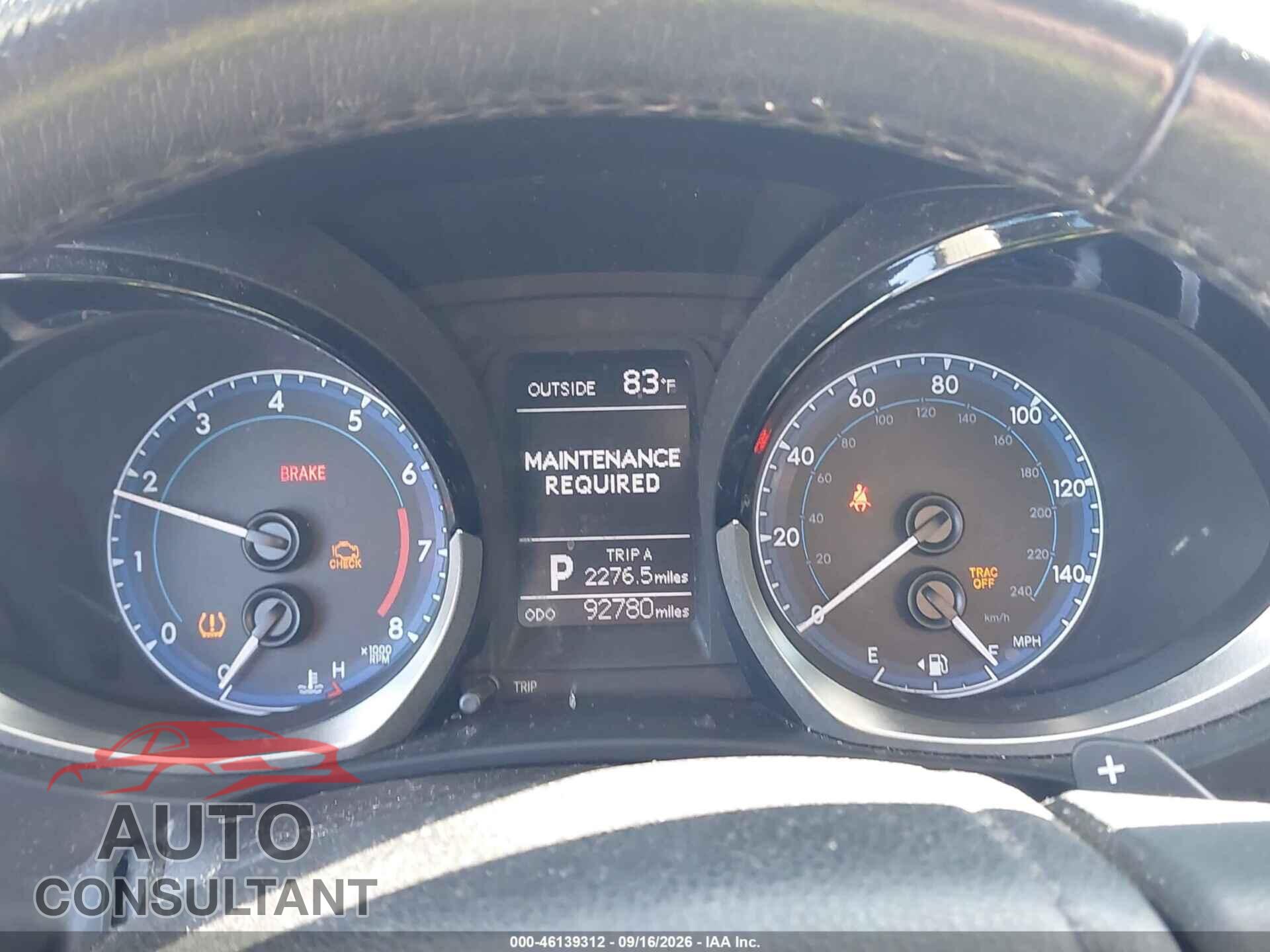 TOYOTA COROLLA 2016 - 5YFBURHE9GP515628