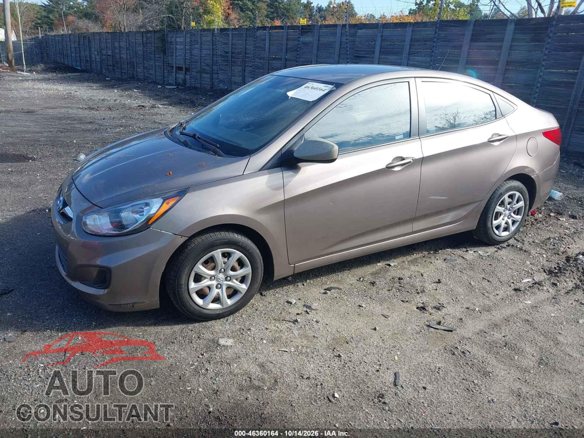 HYUNDAI ACCENT 2012 - KMHCT4AE5CU254138