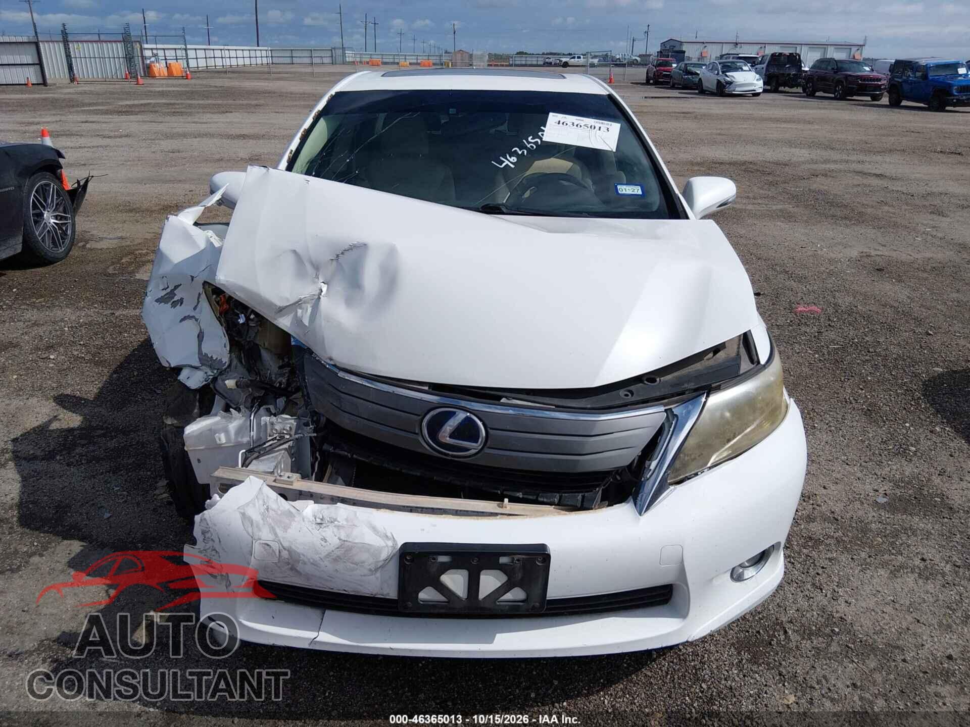LEXUS HS 250H 2010 - JTHBB1BA9A2013641