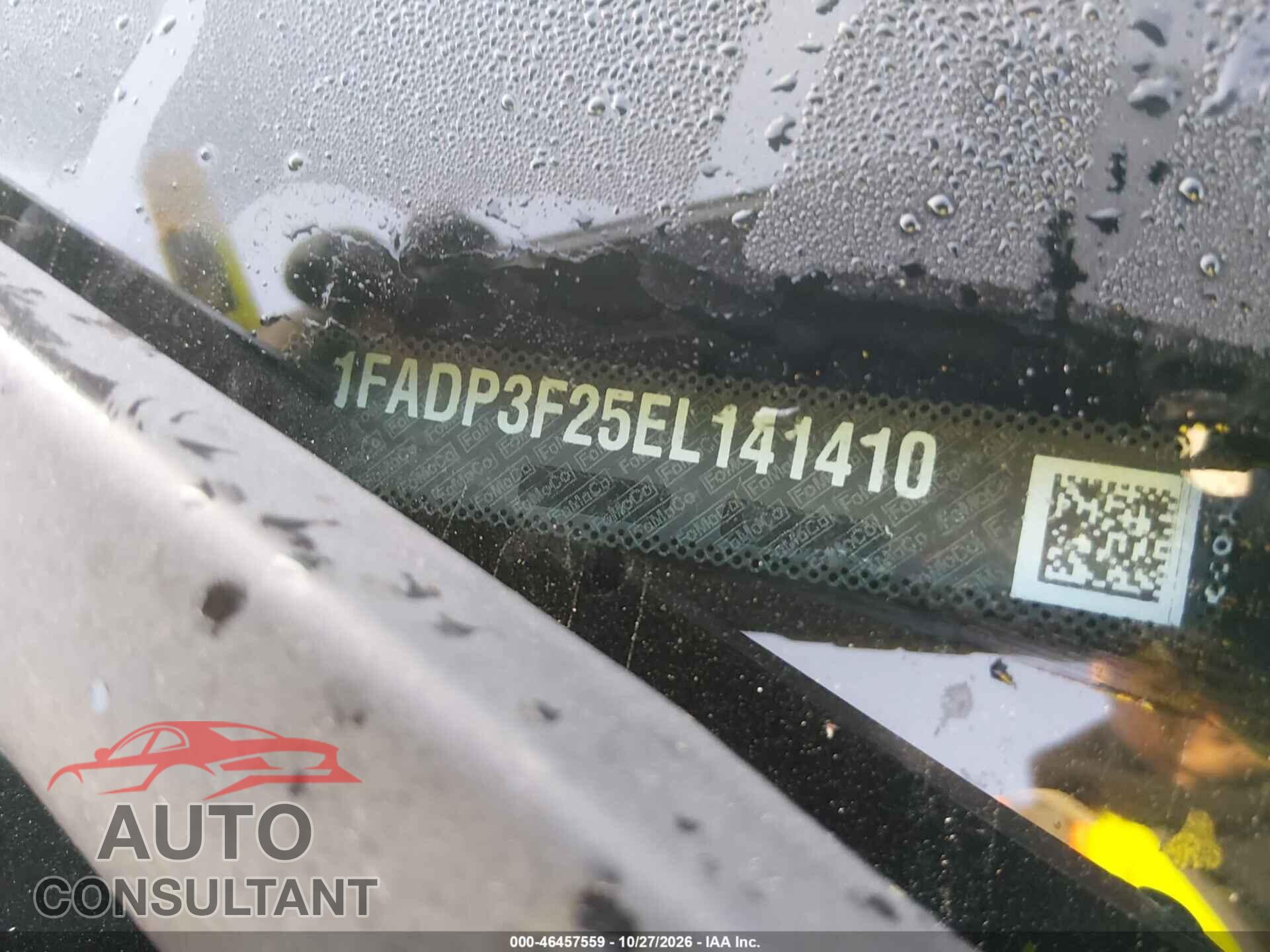 FORD FOCUS 2014 - 1FADP3F25EL141410