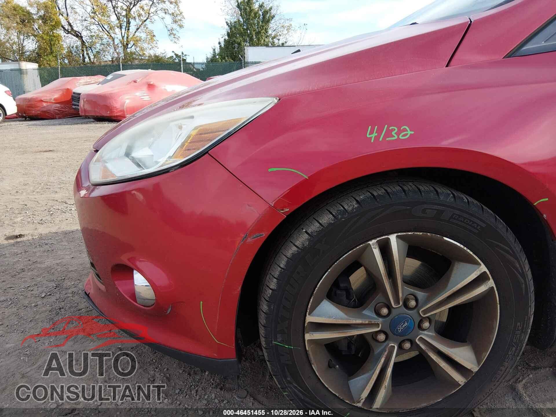 FORD FOCUS 2012 - 1FAHP3F24CL307513