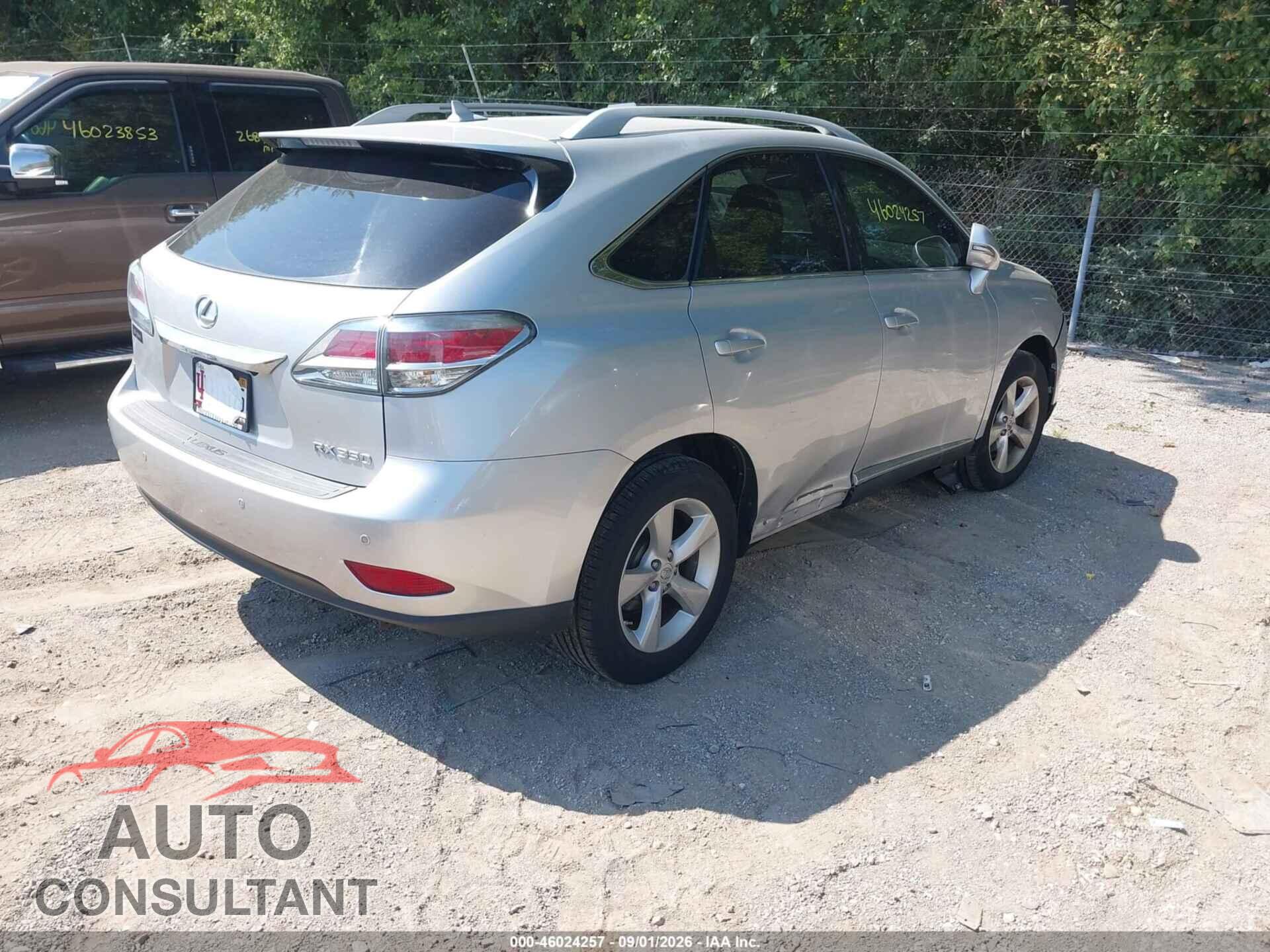 LEXUS RX 350 2013 - 2T2BK1BA3DC221646