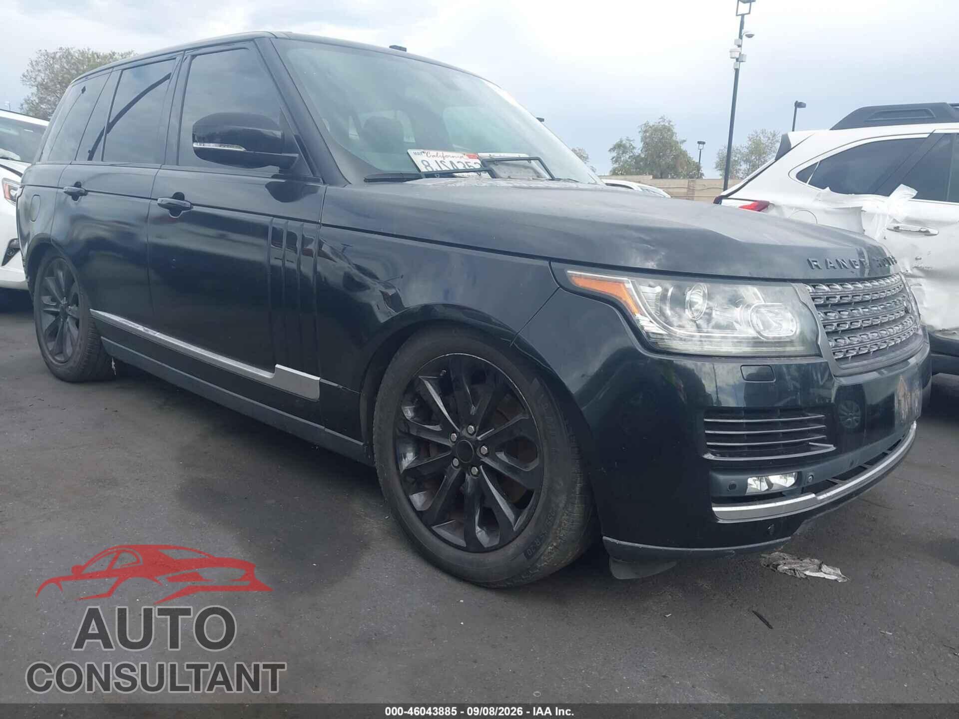 LAND ROVER RANGE ROVER 2015 - SALGS2VF9FA228608