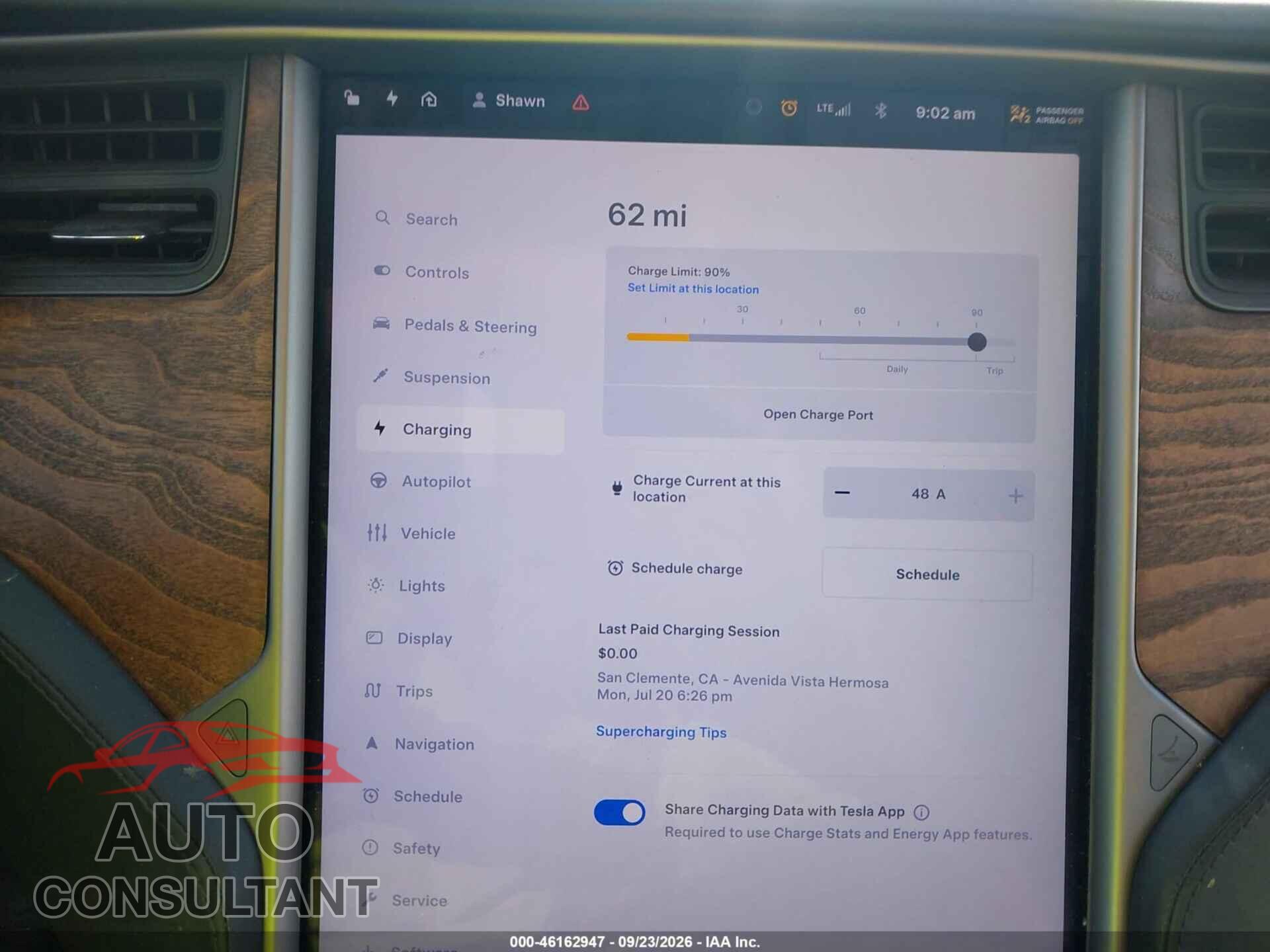 TESLA MODEL S 2020 - 5YJSA1E29LF379723