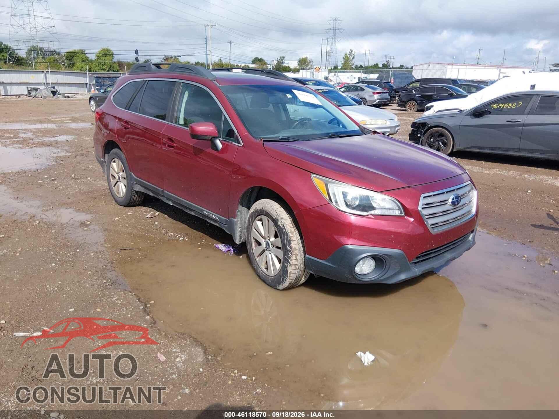 SUBARU OUTBACK 2017 - 4S4BSADC7H3342743