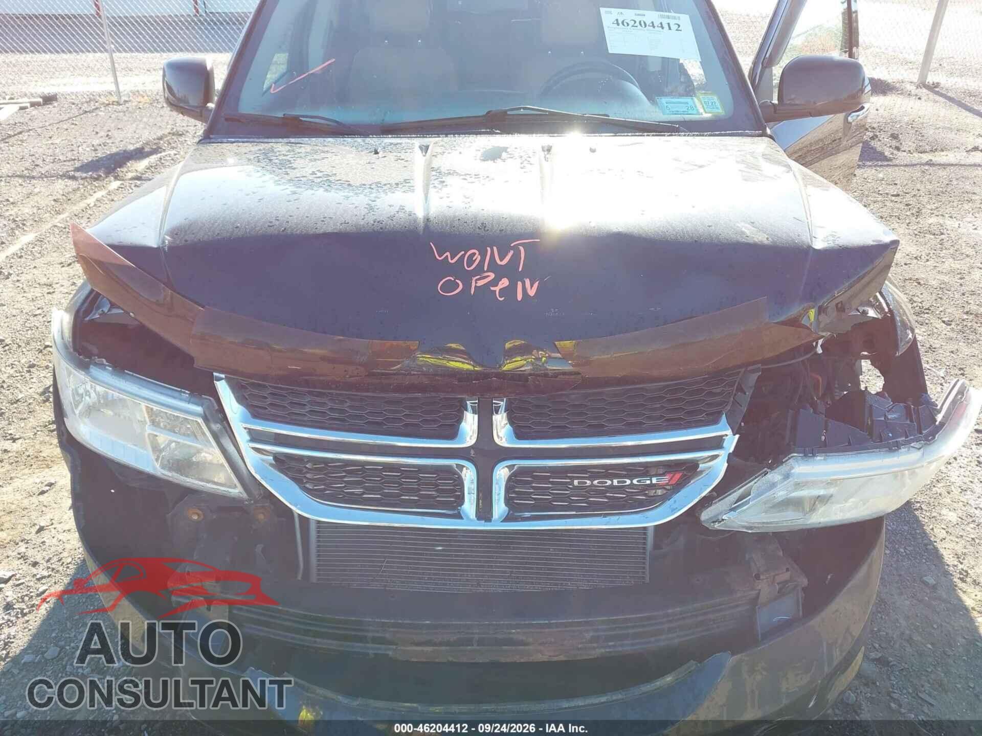 DODGE JOURNEY 2013 - 3C4PDCDGXDT588879